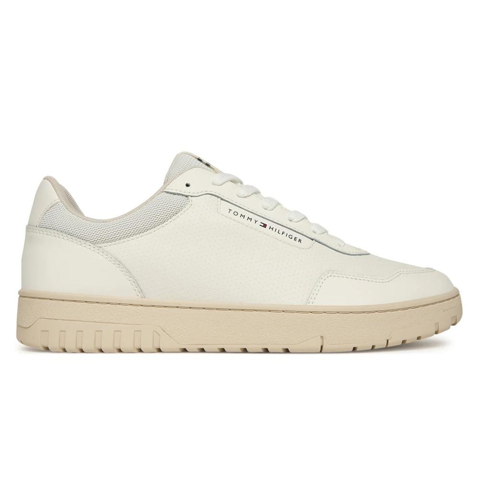 Tênis Tommy Hilfiger TH Basket Core LTH Masculino Ecru