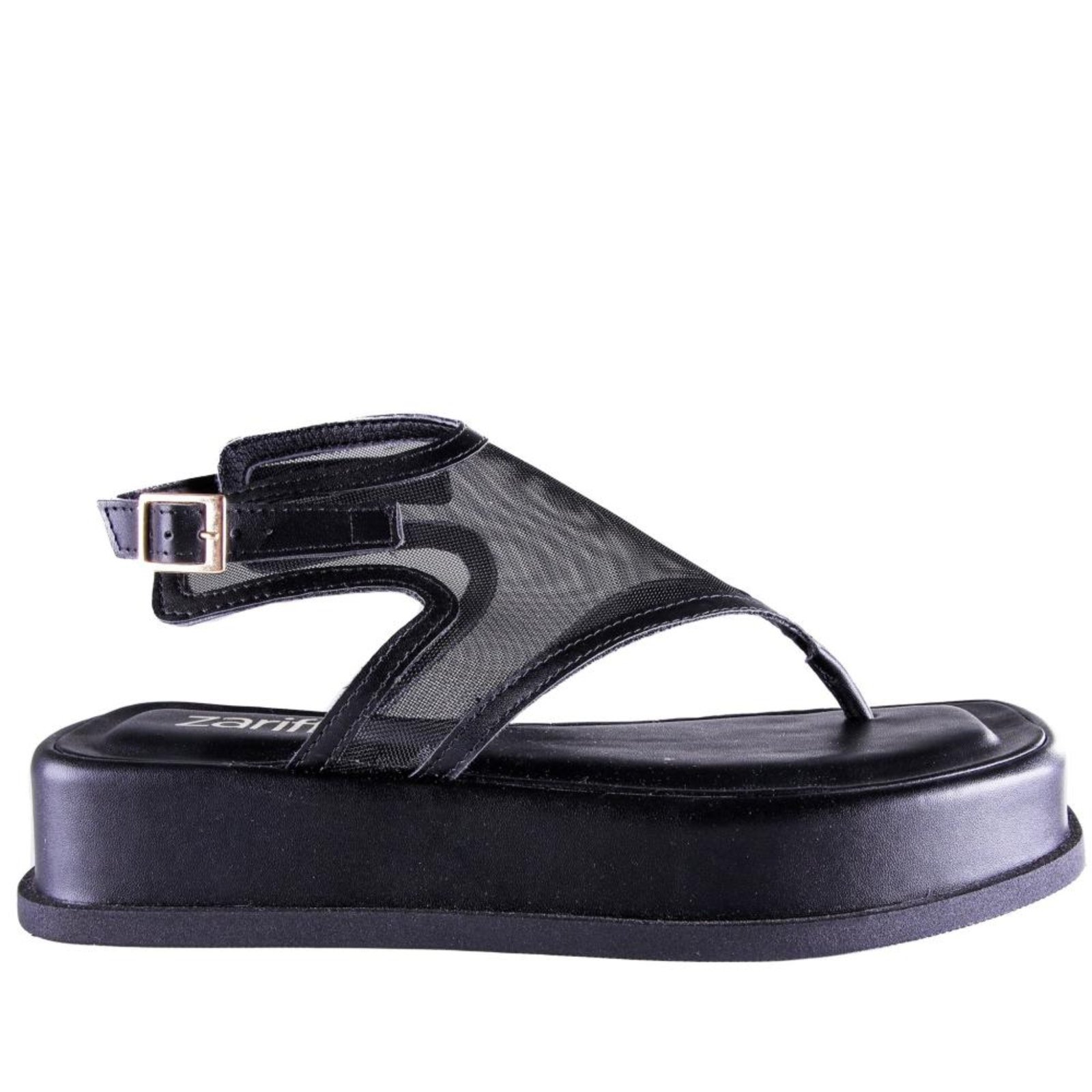 Sandália Feminina Zariff Plataforma 2052.4662 Preto Incolor