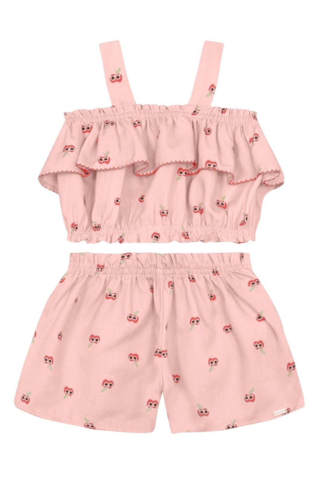 Vista 2 Infantil - Conjunto menina de laços Mundi Brandili rosa Brandili rosa
