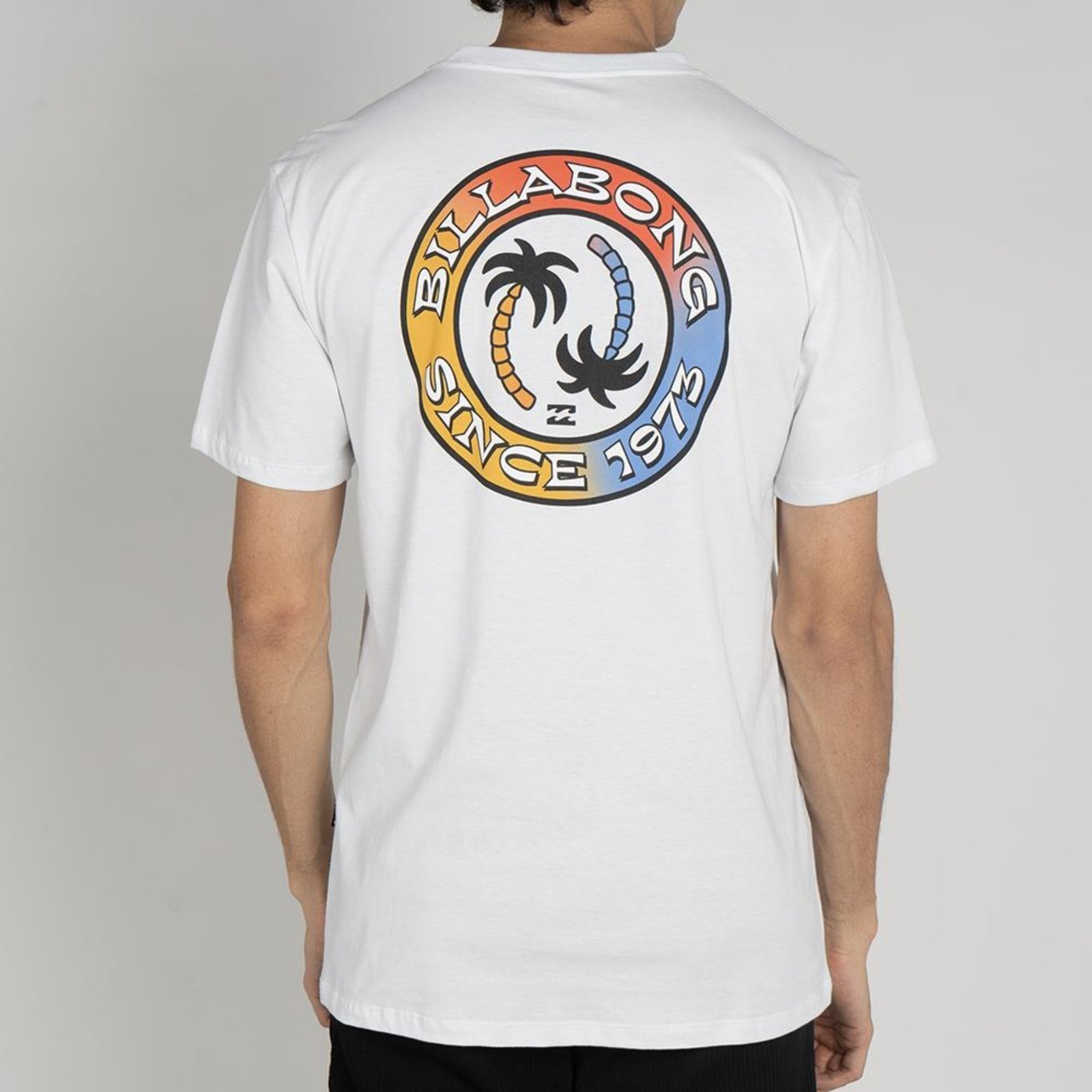 Vista 3 Camiseta Billabong Tropical Pets WT25 Masculina branco Billabong branco