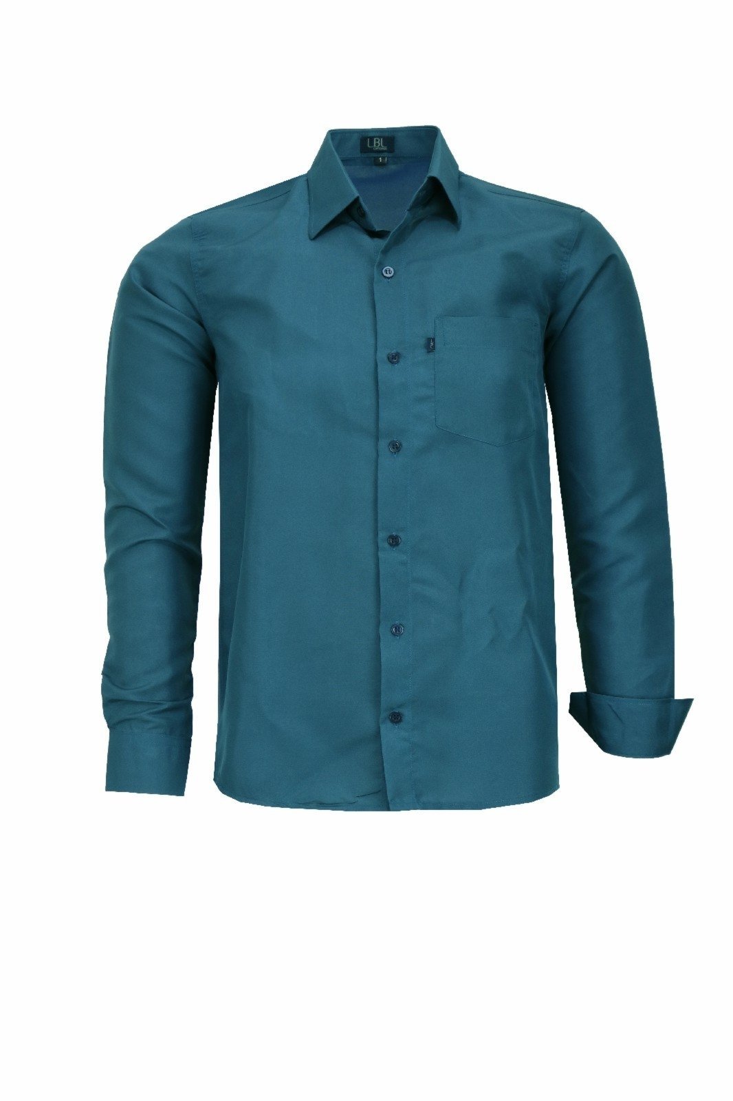 Camisa Manga Longa Lbl Comfort Poliéster Petróleo 3027