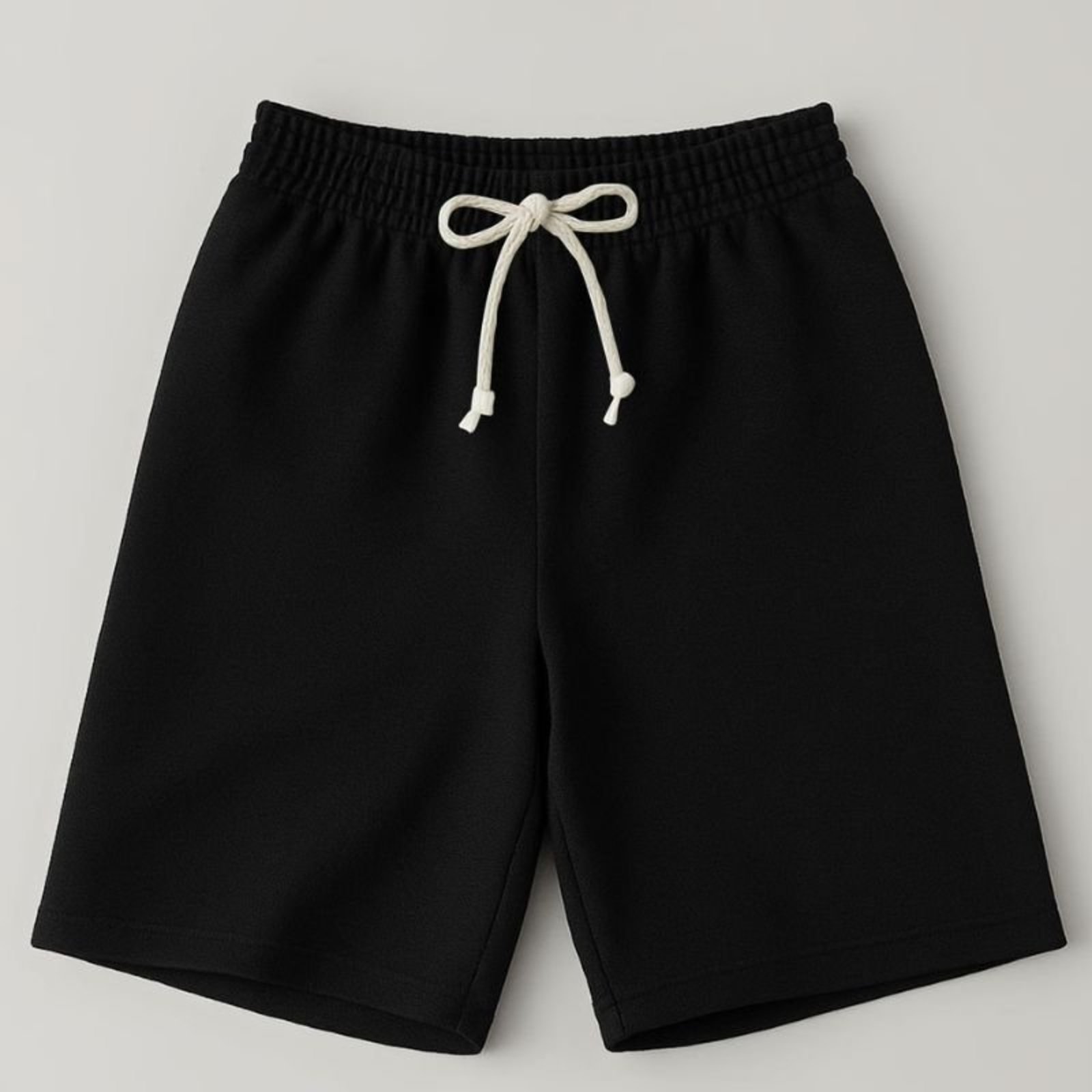 Infantil - Bermuda Moletinho Masculina Preto com Cardaço - Look