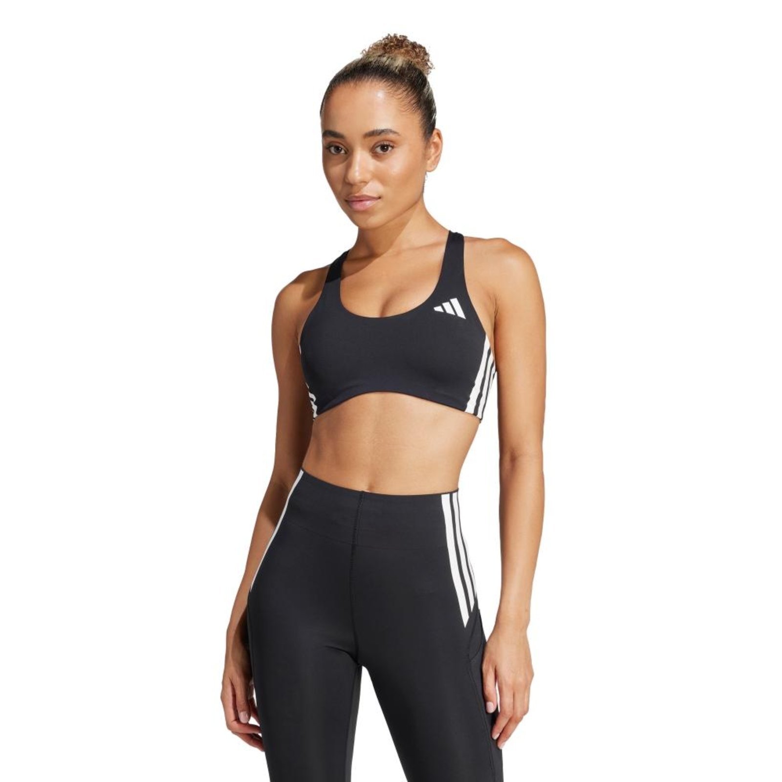 Top Médio Suporte Adizero Run adidas Performance Preto