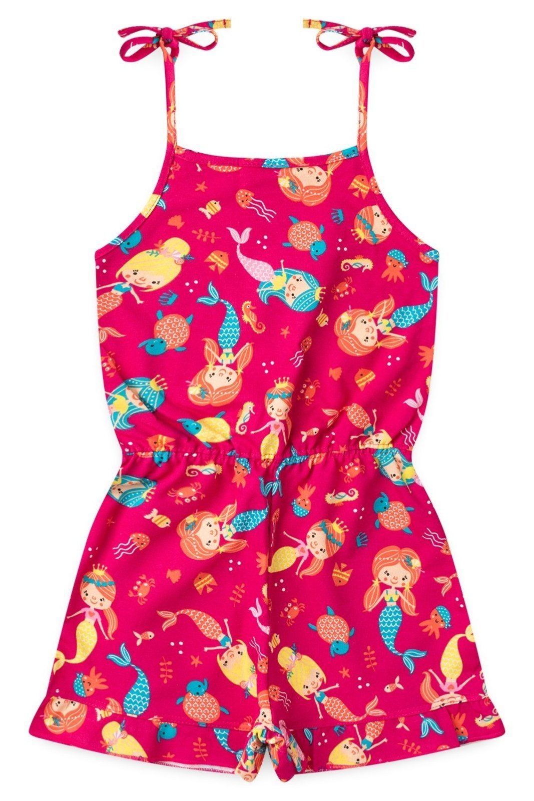 Vista 3 Infantil - Macaquinho Feminino Sereia BEM VESTIR pink BEM VESTIR pink