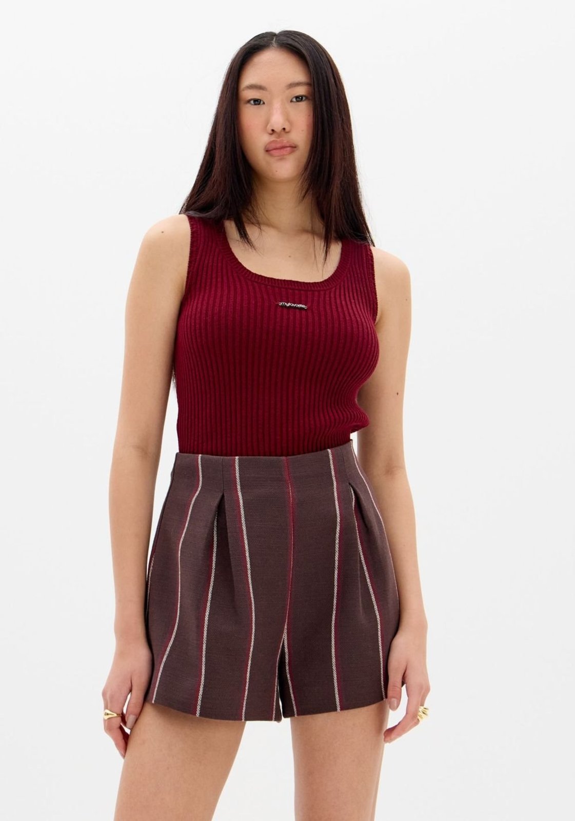 Blusa Regata Tricô Decote Em U My Favorite Things