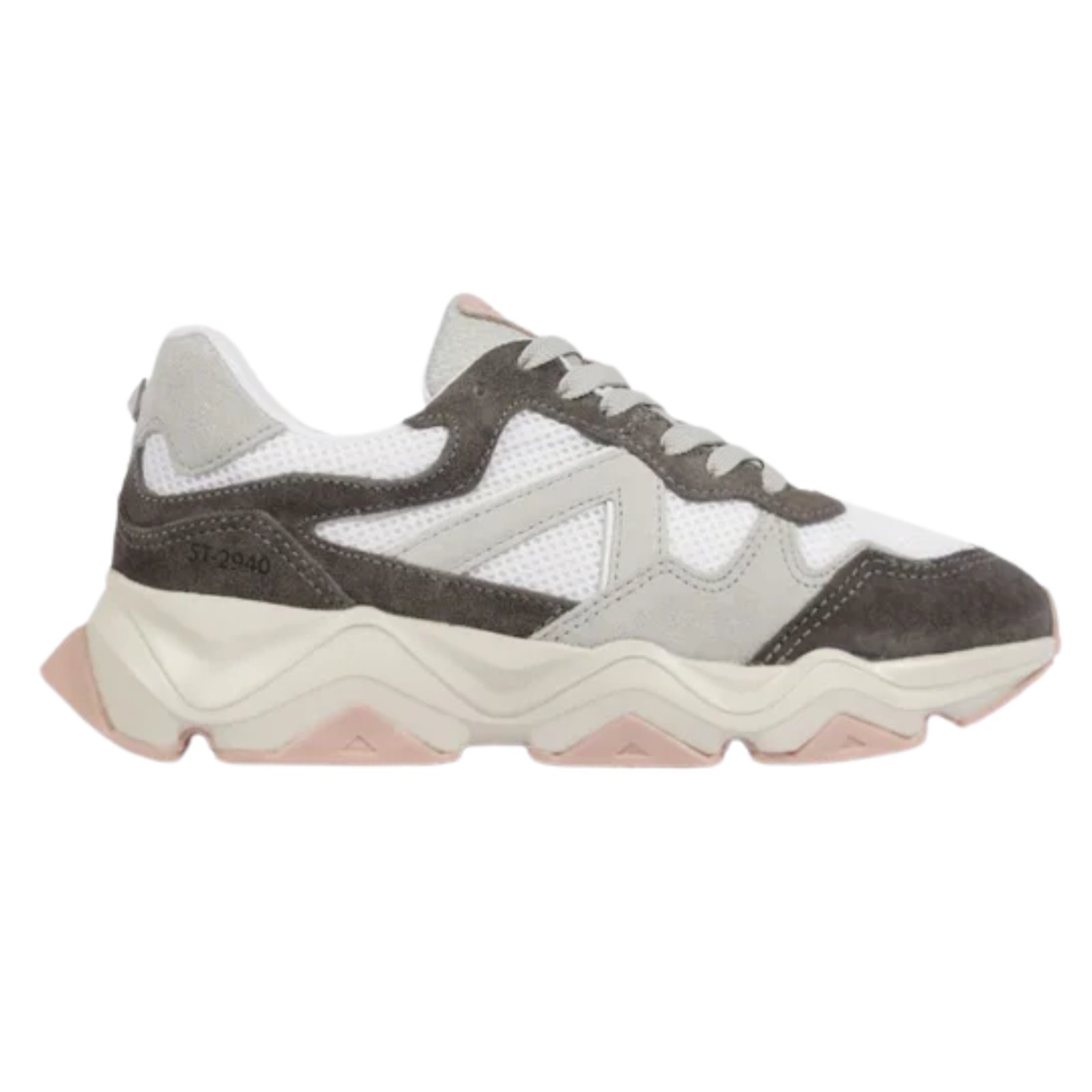 Tenis Feminino Schutz Branco Cinza St 2941