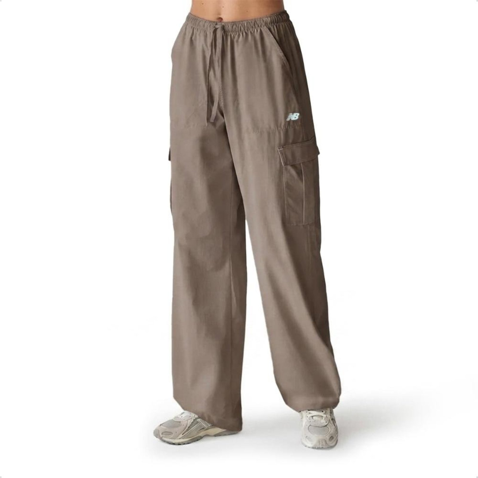 Calça New Balance Feminina Nylon Cargo Marrom