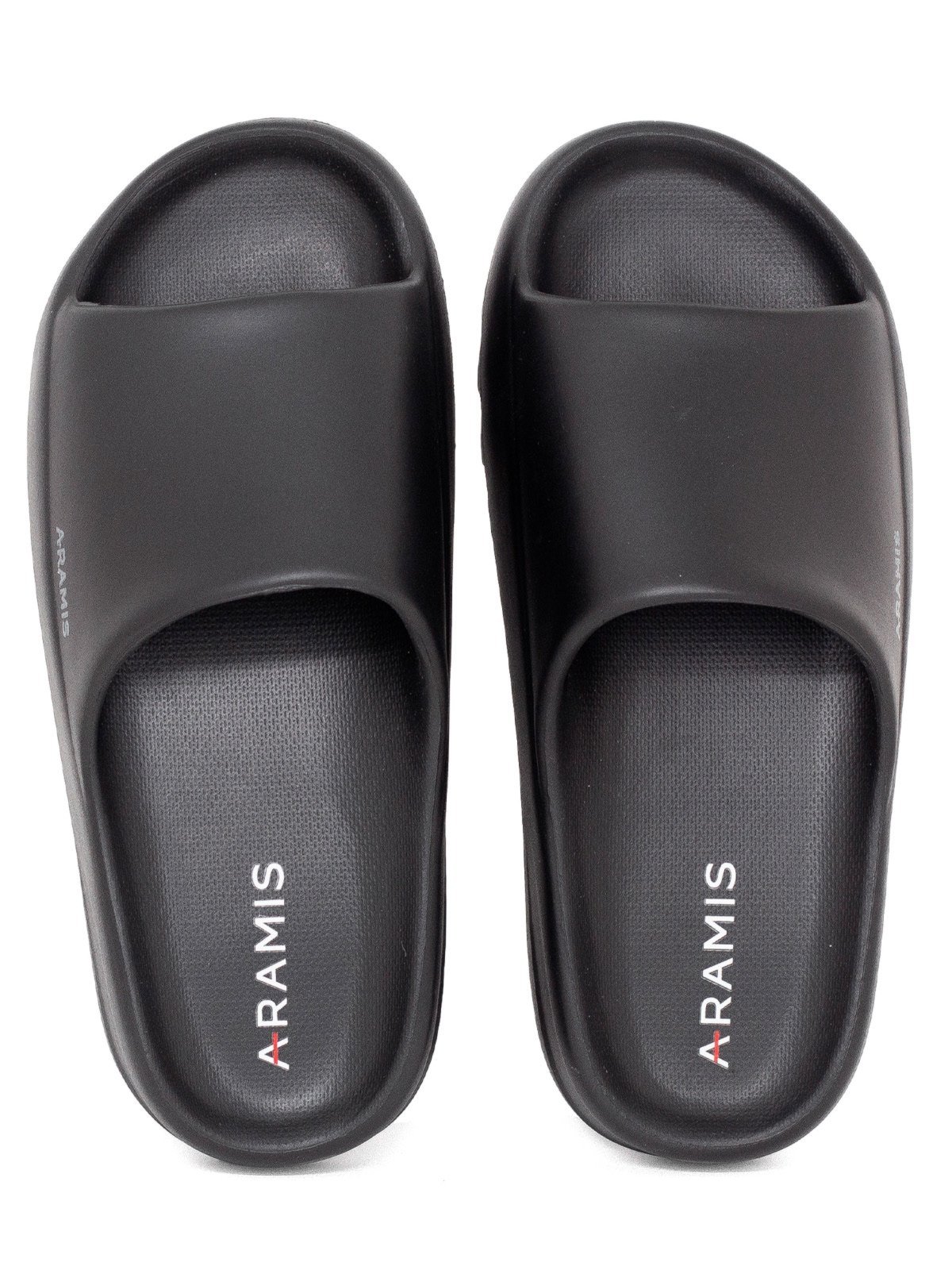 Sandália Masculina Slide Aramis Casual Jezzy Confortável Chinelo Nuvem Preto