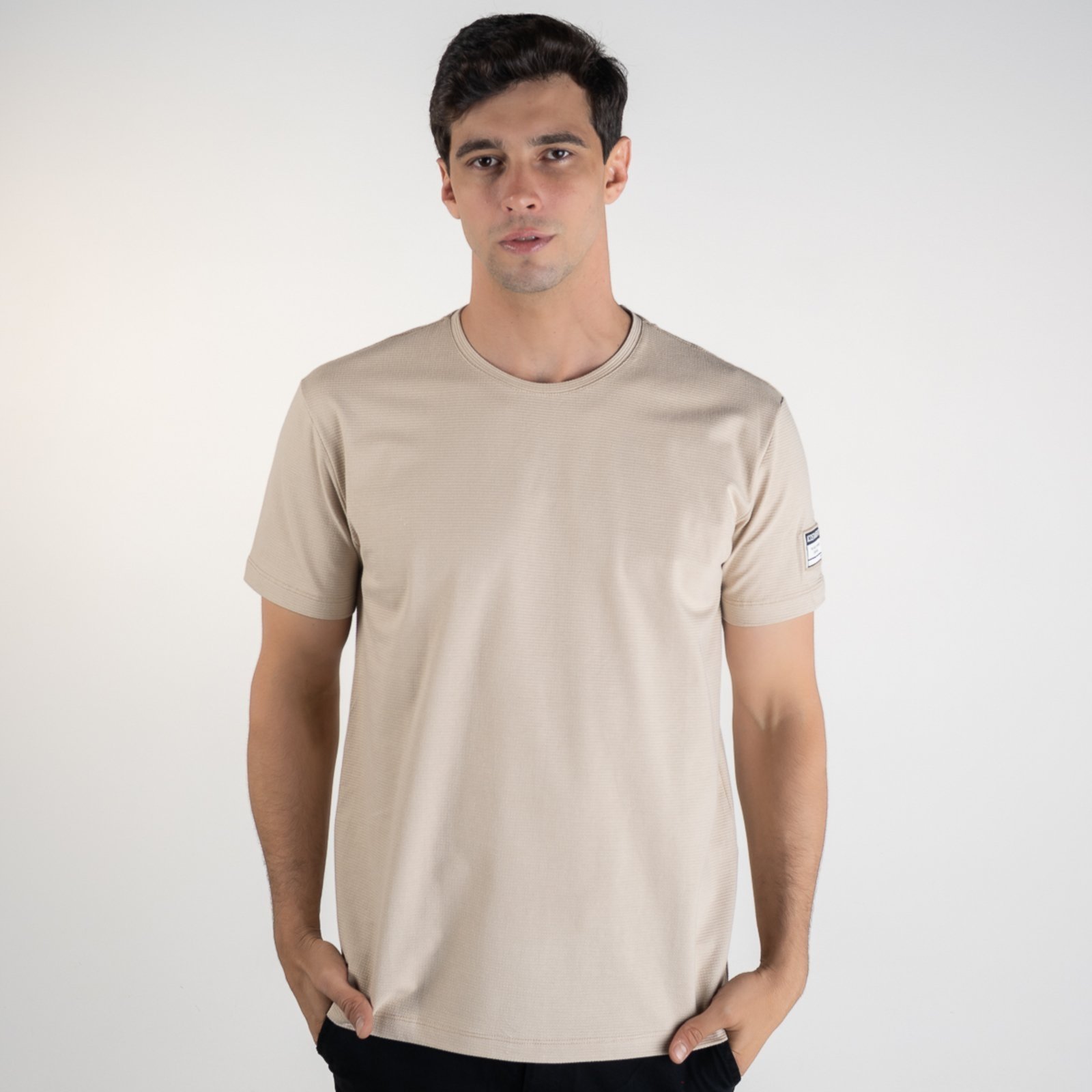 Camiseta Acostamento Texturizada Areia