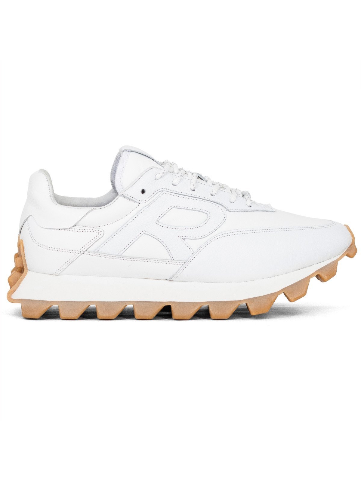 Tênis Masculino Reserva Go RSV Yankee Couro Sneaker Confortável Branco Sola Bege 7