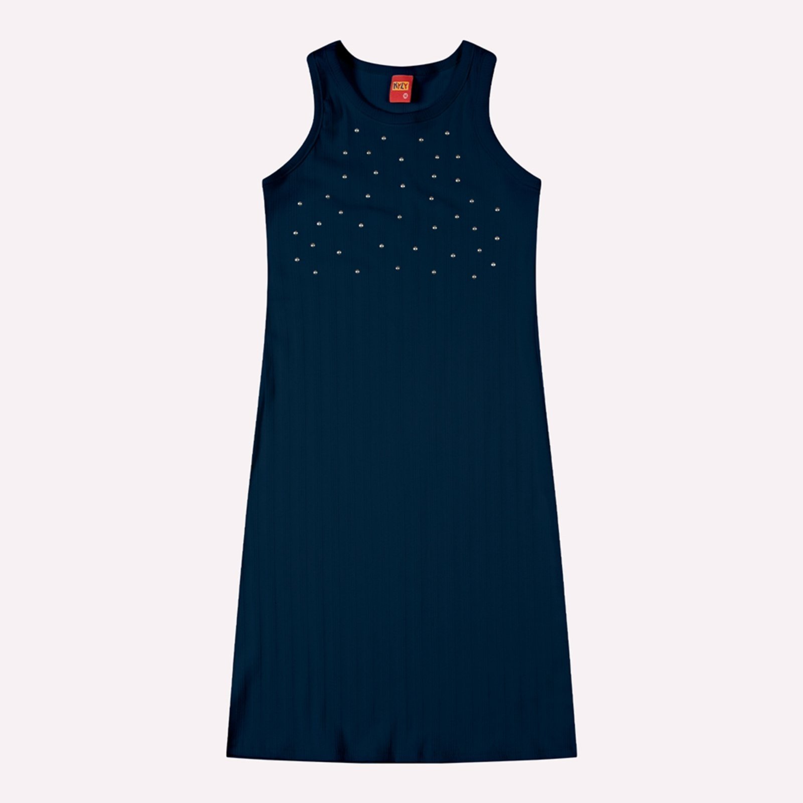 Vista 2 Infantil - Vestido Menina em Ribana Kyly laranja Kyly laranja