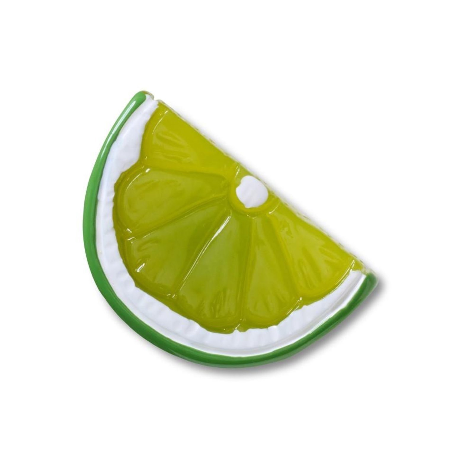 Vista 2 Infantil - Jibbitz™ Fatia de Limão Brilhante Crocs branco