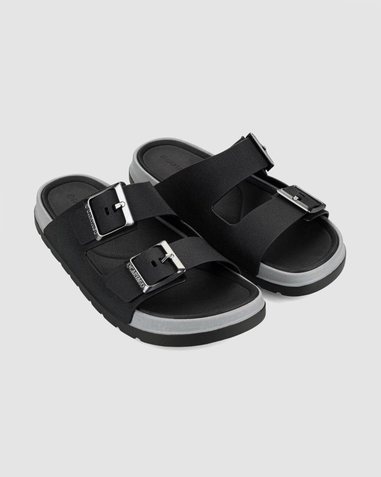 Chinelo Slide Masculino Cartago Roma Cinza