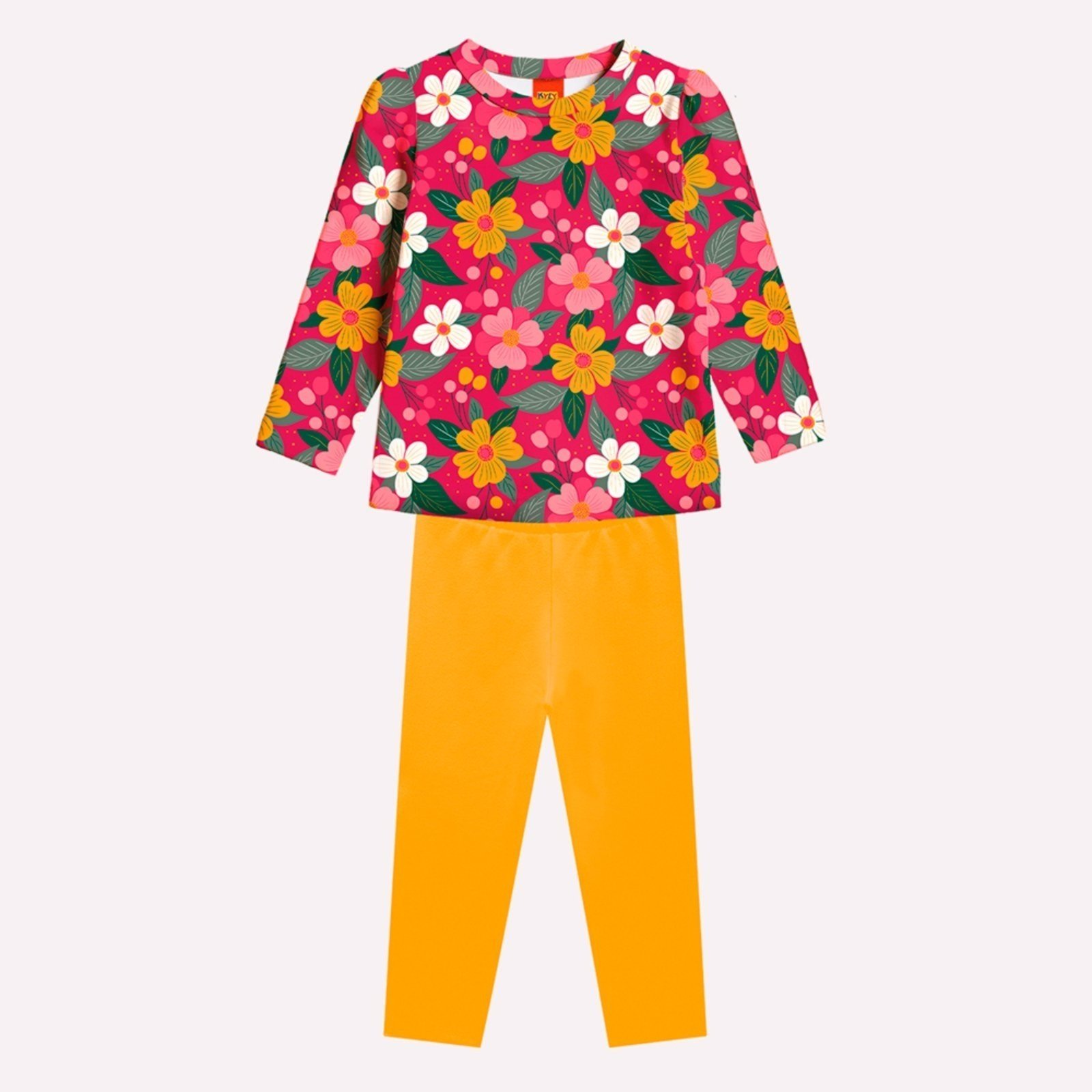 Infantil - Conjunto Menina Flores Kyly