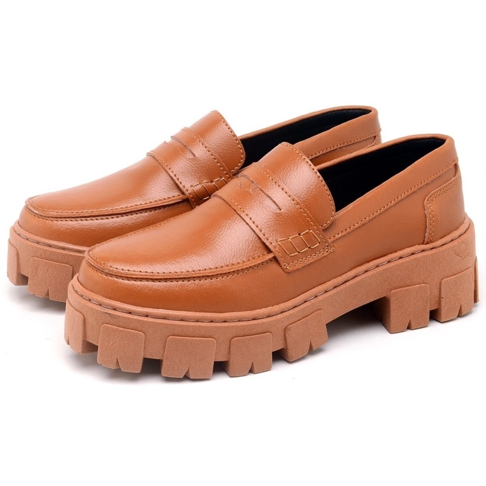 Sapato Mocassim Feminino DUBUY 1404FG Caramelo