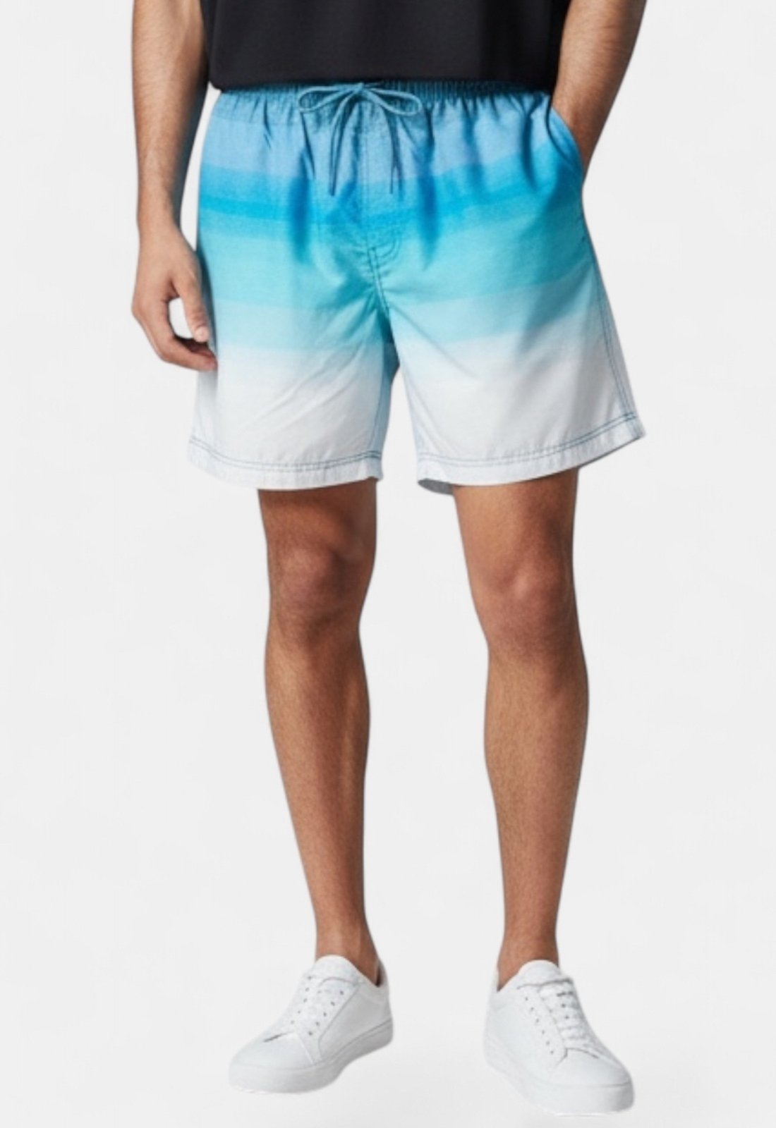 Shorts Areia Branca Yacht Resort Listras Azul
