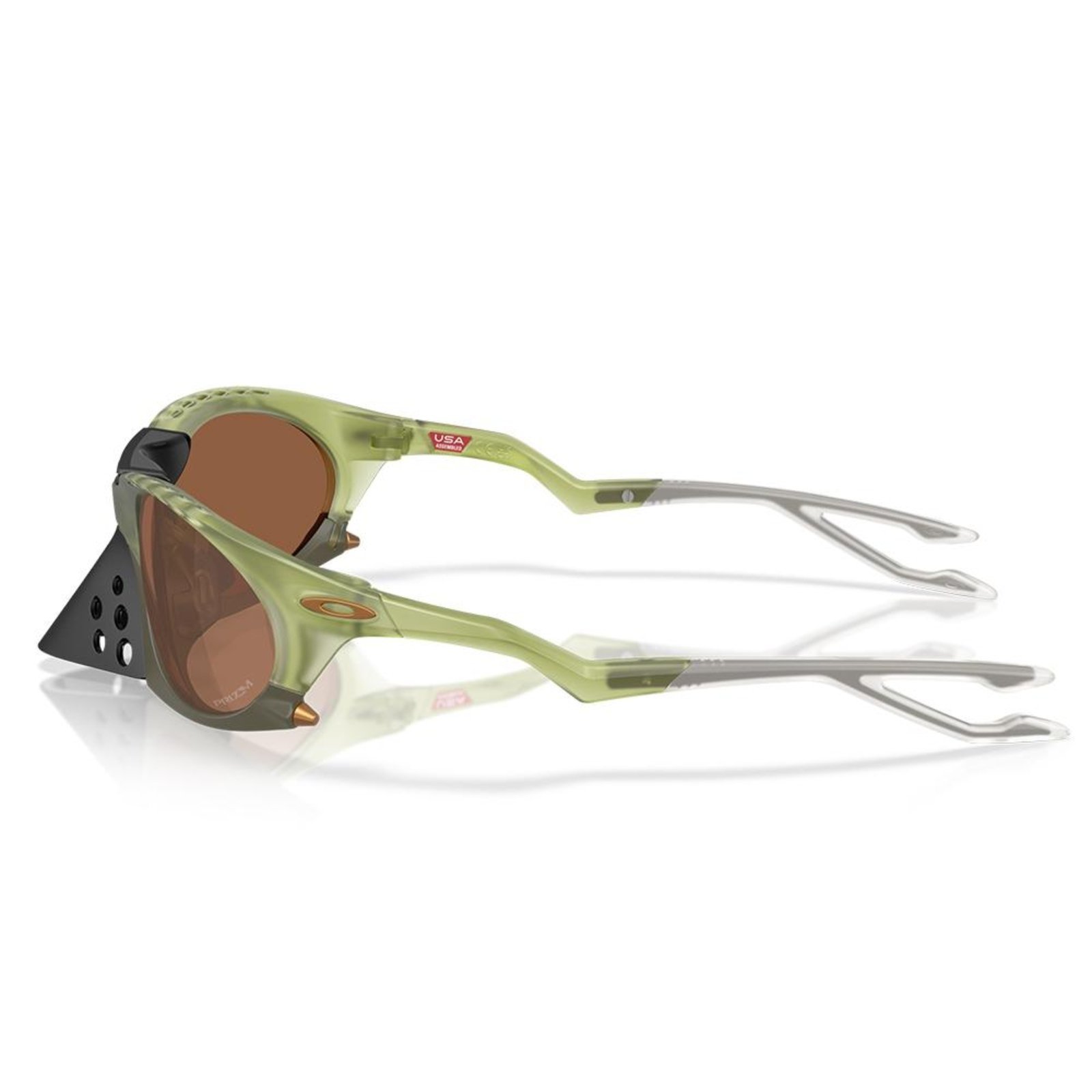Vista 3 Óculos de Sol Oakley Plantaris Matte Transparent Fern 0363 verde transparent Oakley verde transparent