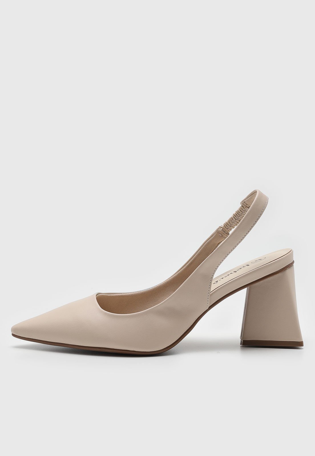 Vista 2 Scarpin Médio cê Slingback BEBECÊ nude BEBECÊ nude