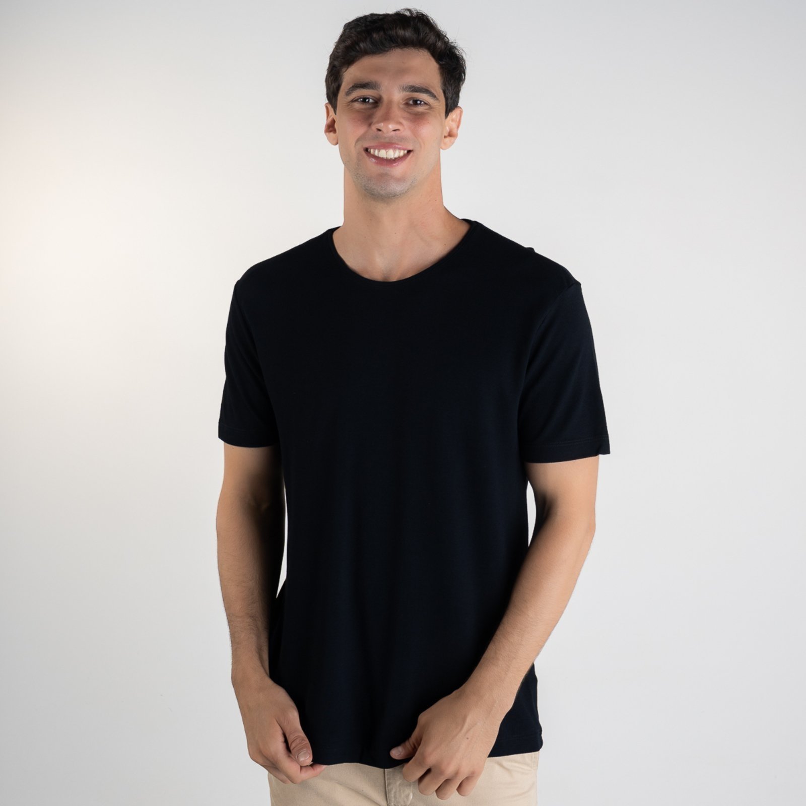 Camiseta Ellus Visco Piquet Preta