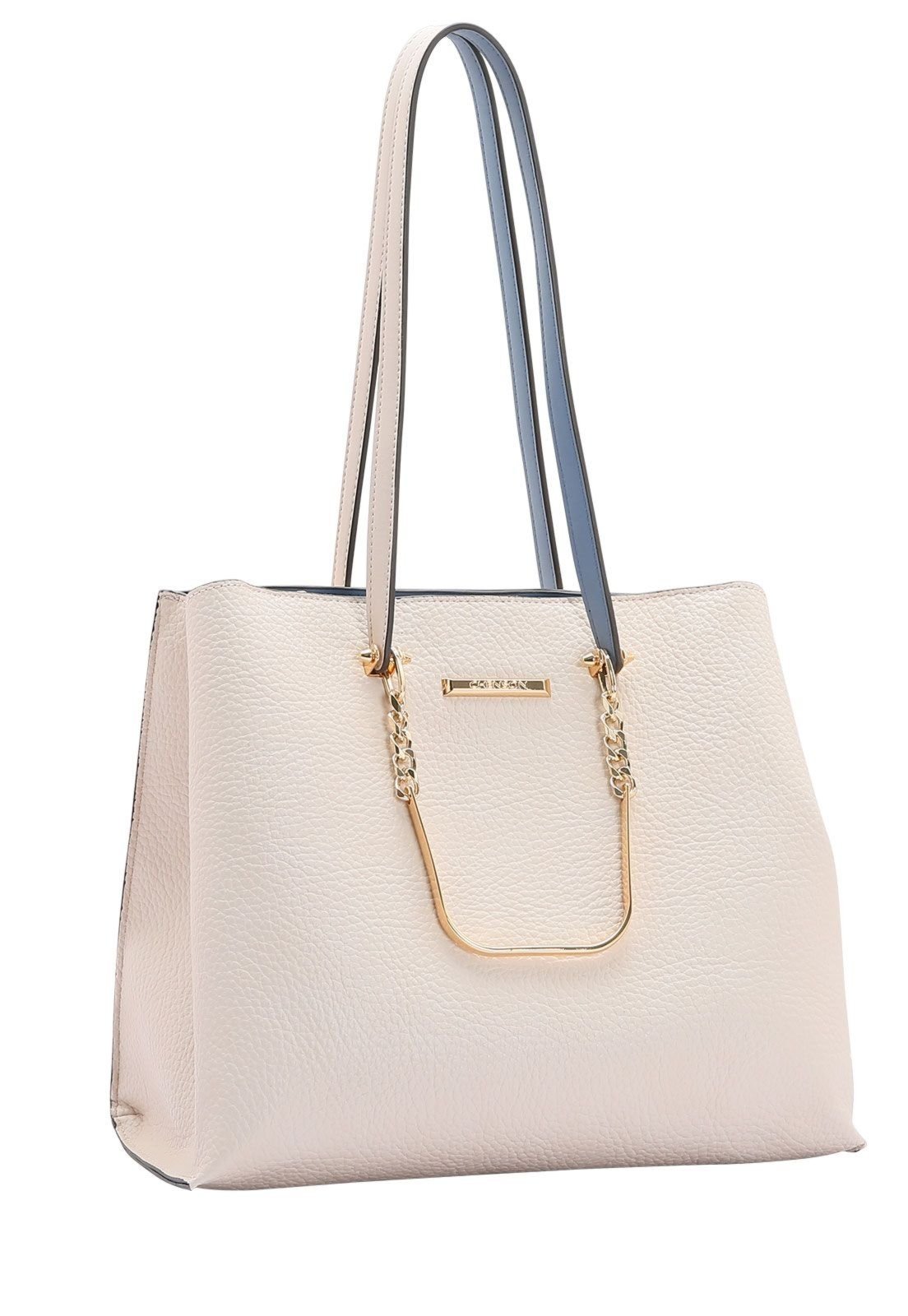 Bolsa Feminina Mini Malista Ombro Bege 3484566