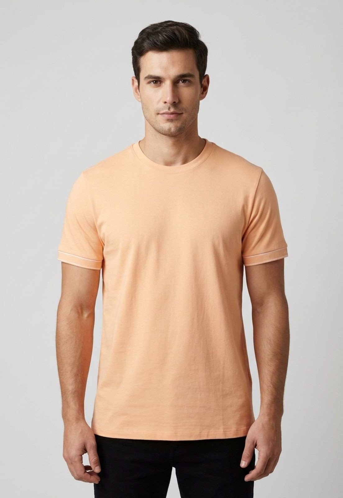 Camiseta Masculina Colcci Logo Manga Curta Pêssego