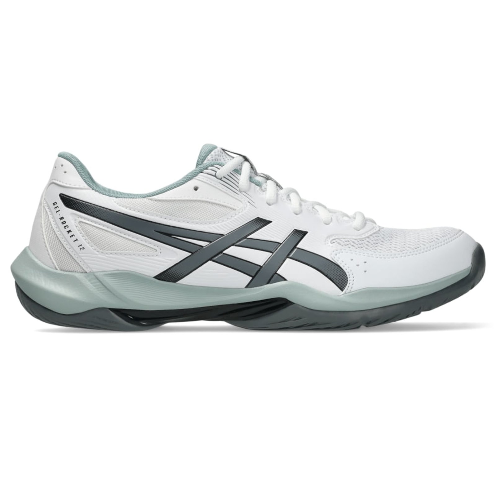 Tênis ASICS Gel-Rocket 12 - Masculino - Branco/Cinza