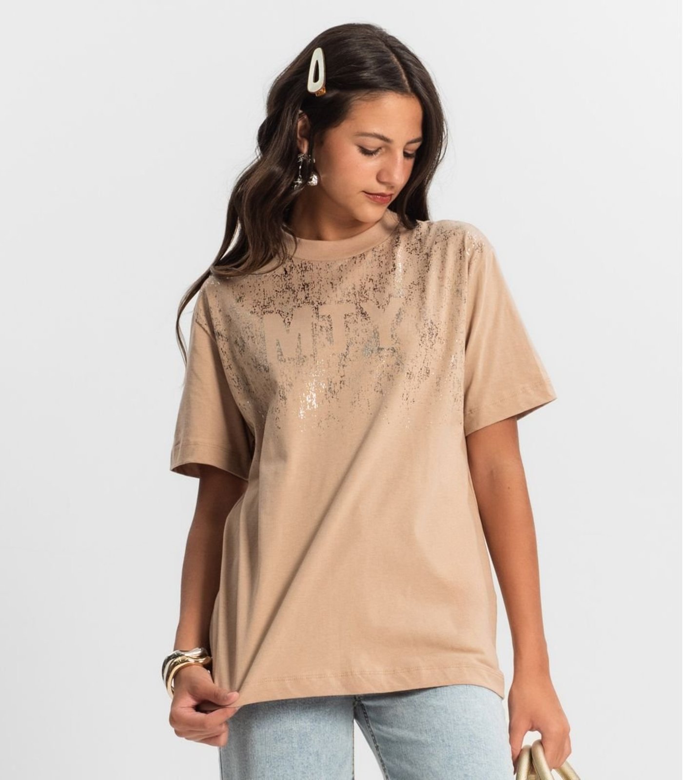 Vista 3 Infantil - T - Shirt Juvenil Feminina Minty preto MINTY preto