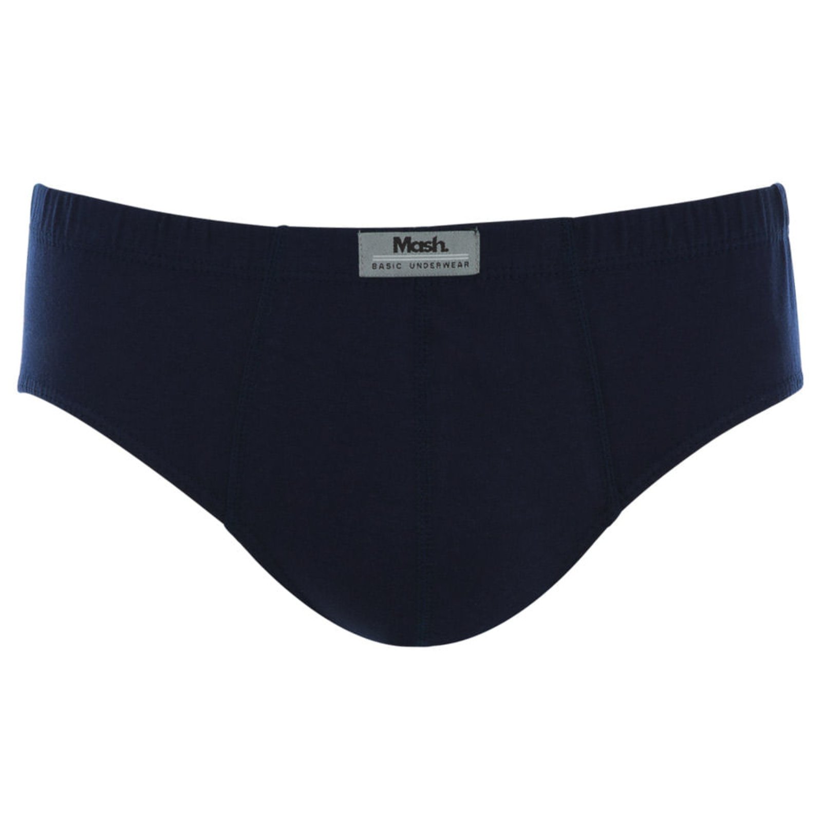 Vista 2 Cueca Slip Mash Masculina Algodão Lisa azul MASH azul