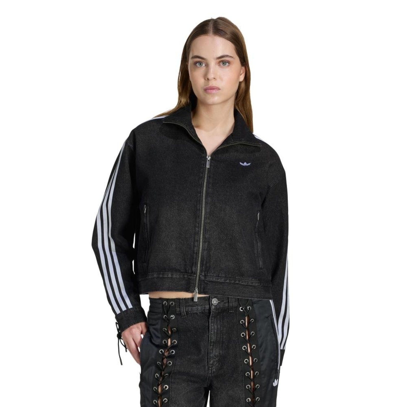 JAQUETA JEANS ADIDAS ORIGINALS LACING FB adidas Originals Preto