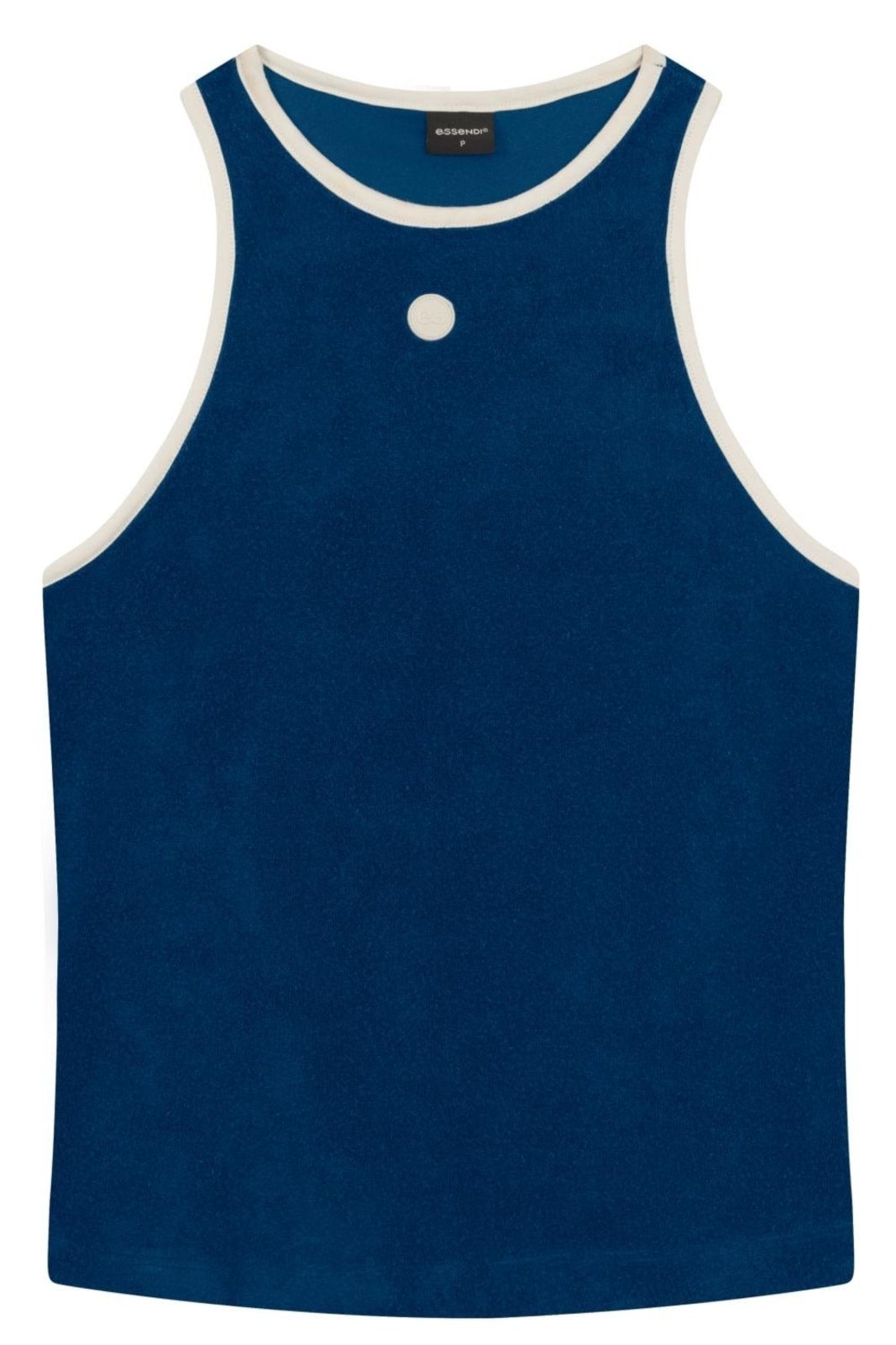 Vista 3 Blusa feminina atoalhada Essendi azul Essendi azul