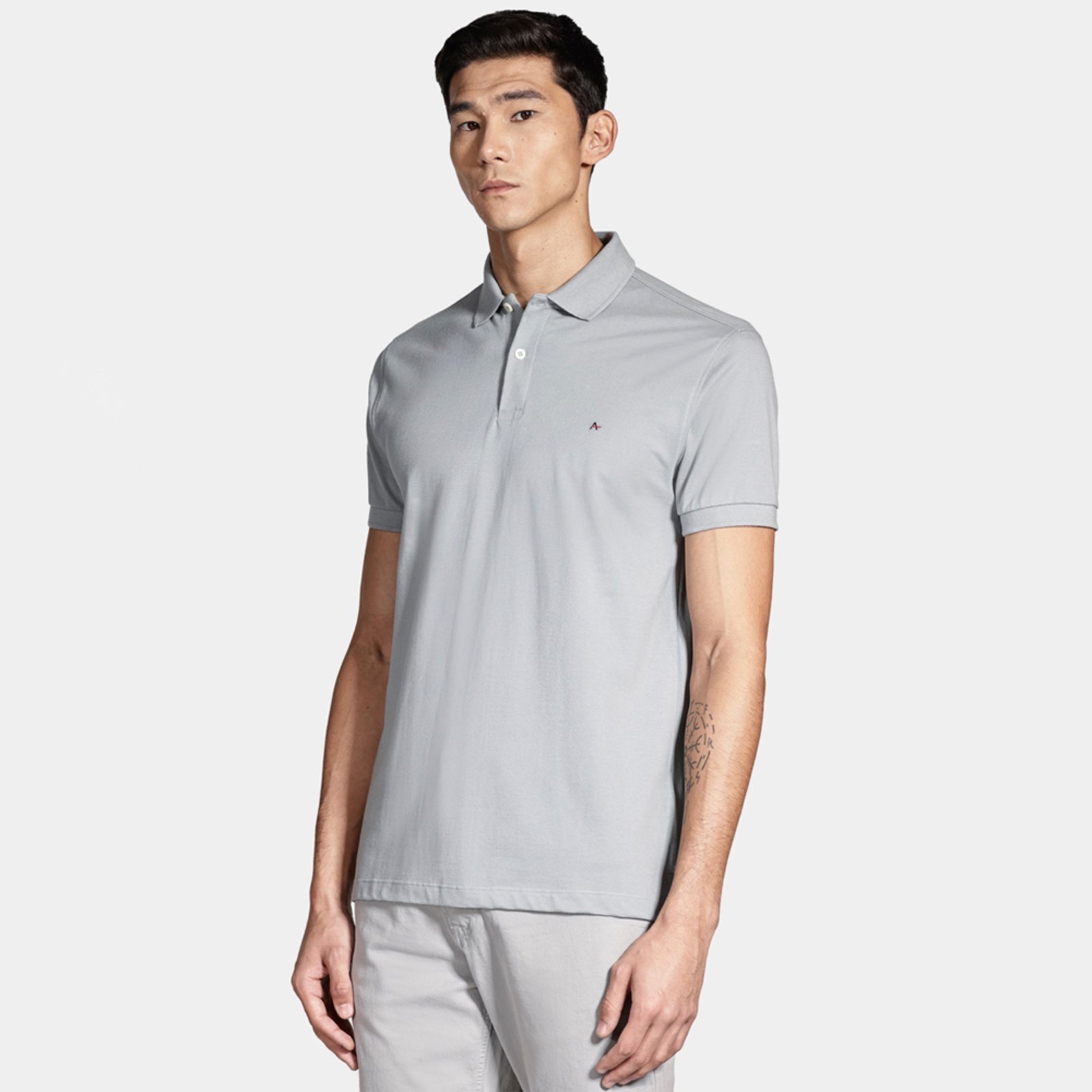 Camisa Polo Aramis Basic Piquet In25 Cinza Masculino