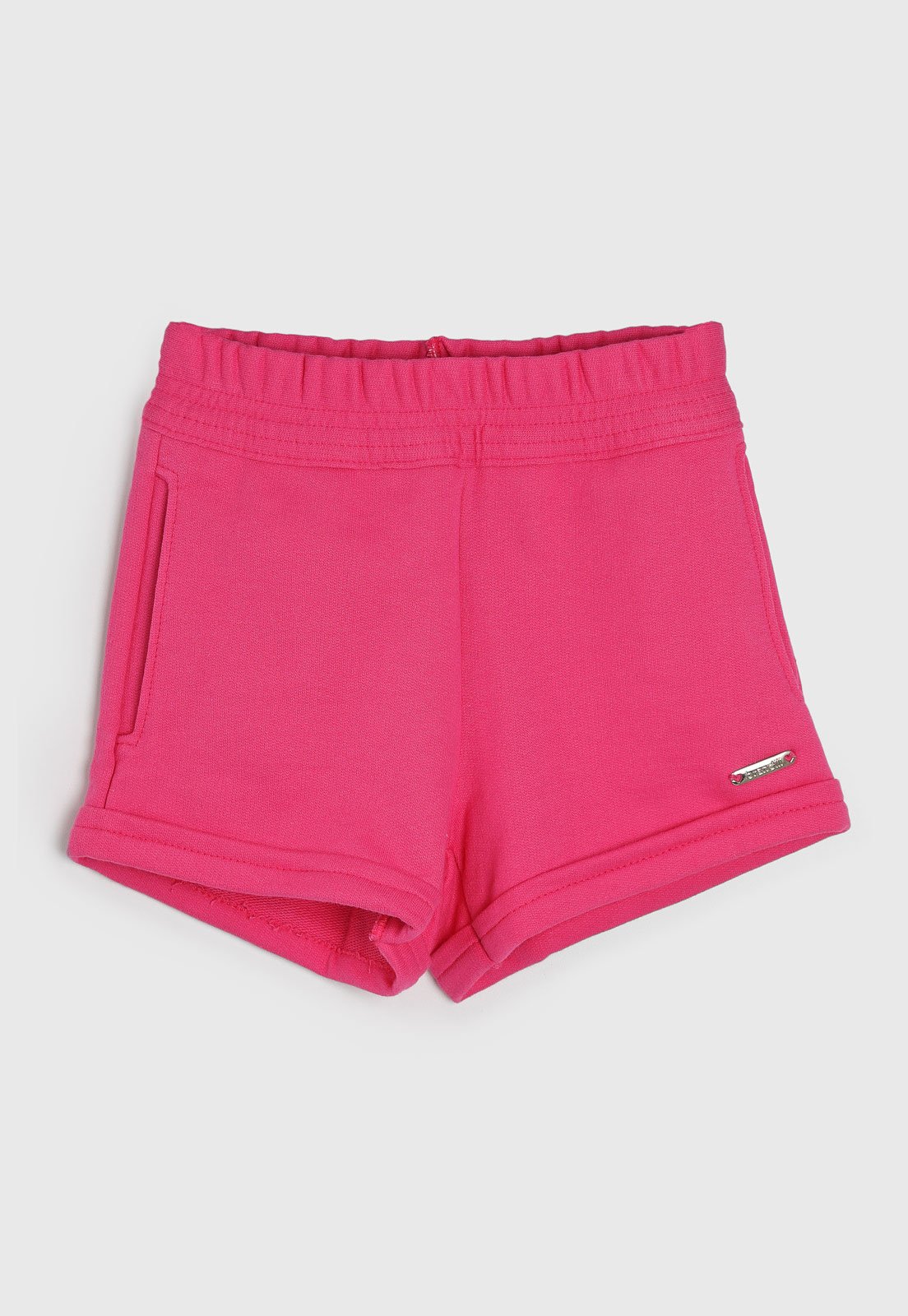 Vista 2 Infantil - Shorts Brandili com Elástico rosa Brandili rosa