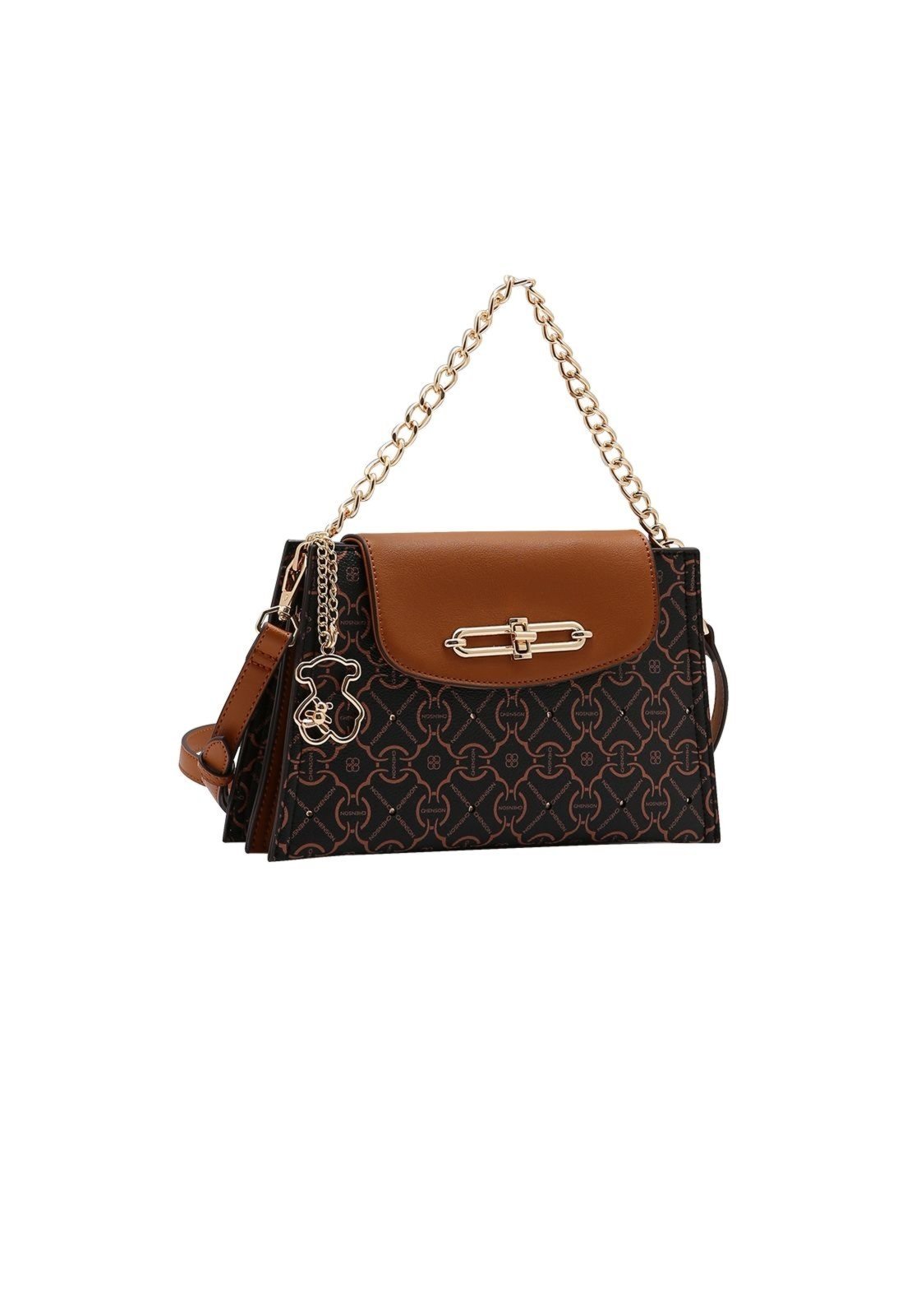 Bolsa Feminina Chenson Classic Cristal Original 3485363 Café