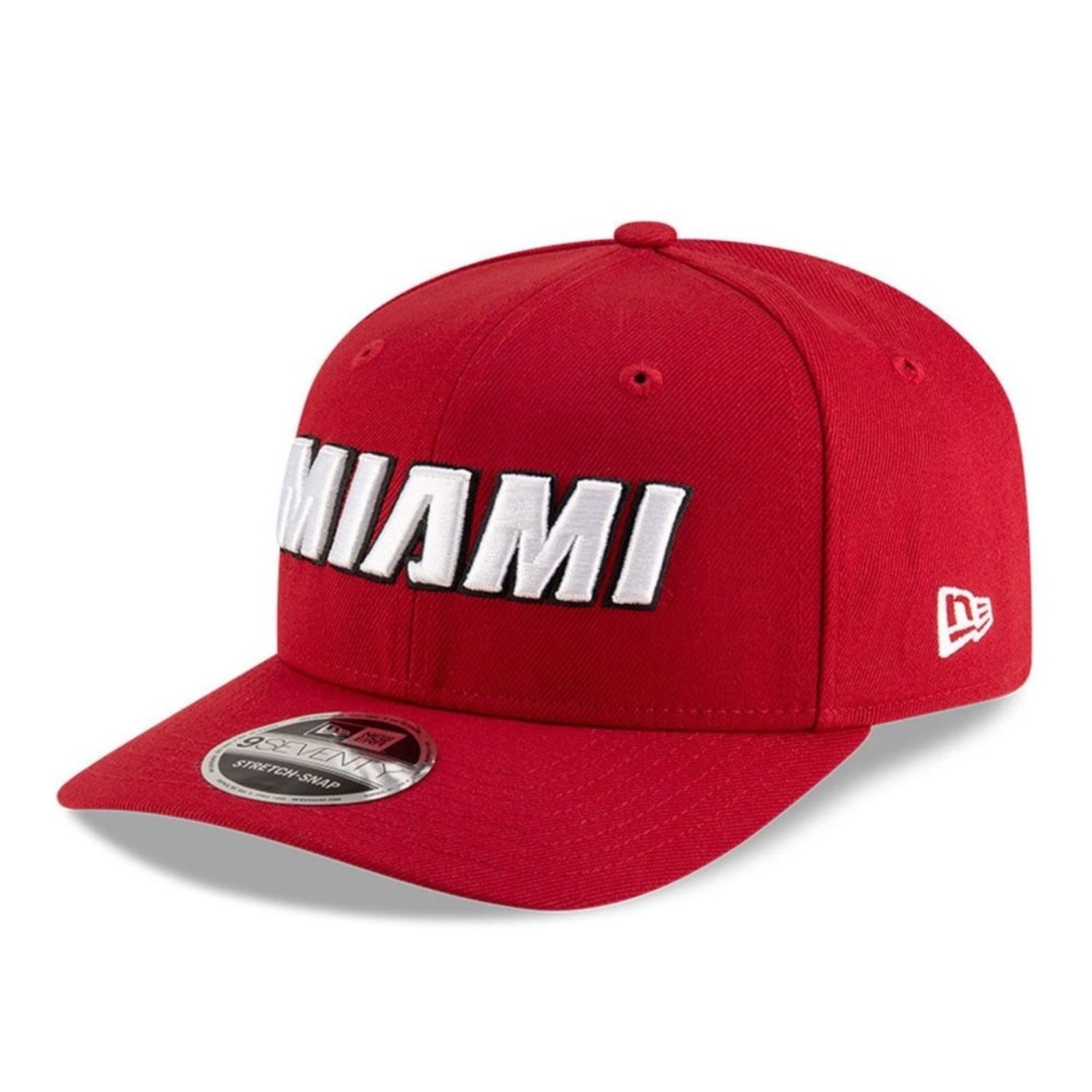 Bone New Era 9SEVENTY Strtch Snap Miami Heat NBA Vermelho