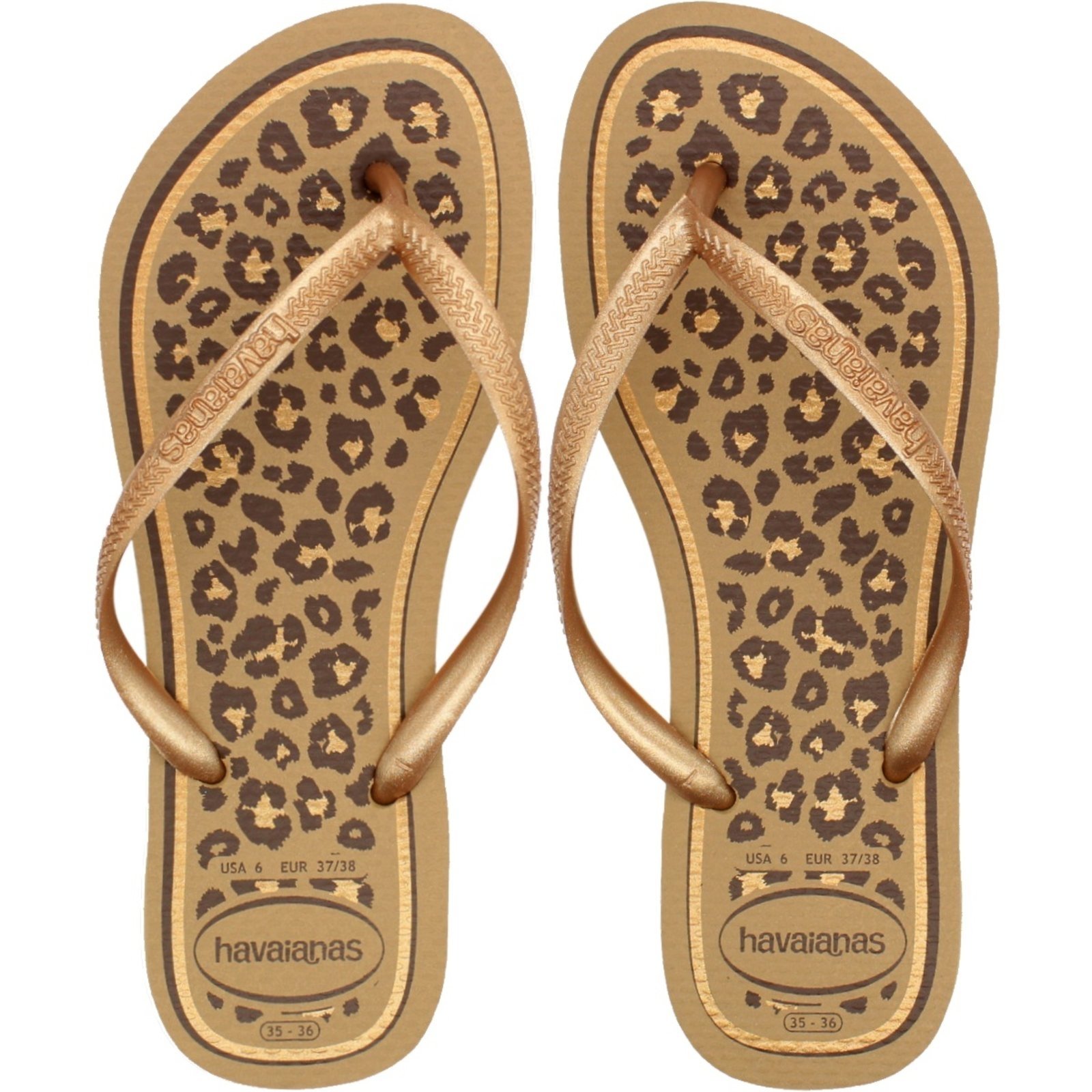 Chinelo De Dedo Havaianas Slim Animal Print Feminino