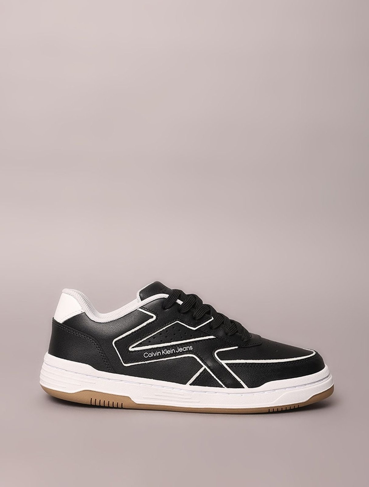 Tênis Calvin Klein Jeans Court Calvin Klein Streetwear - Preto Calvin Klein Jeans