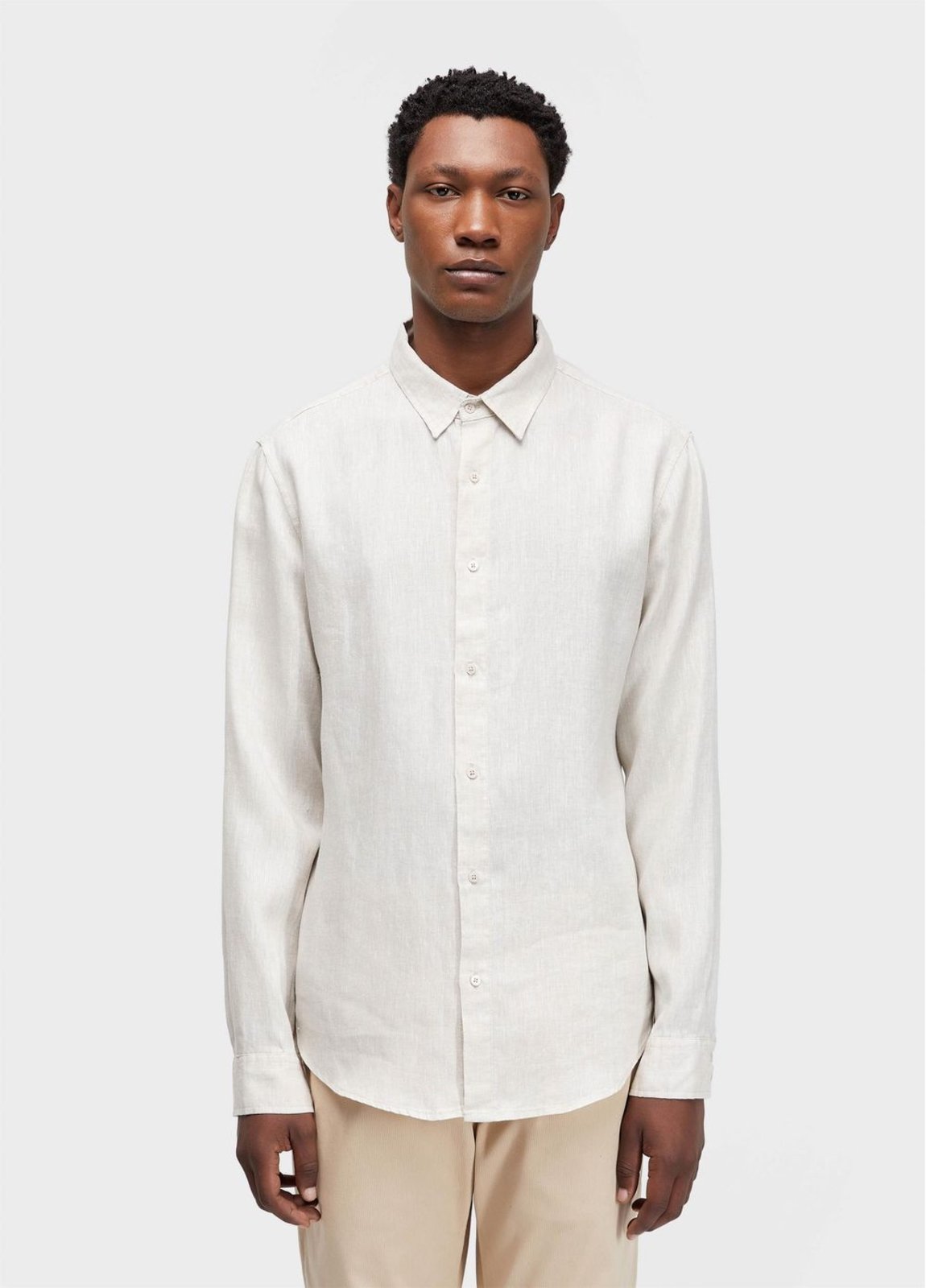 Vista 2 Camisa classic linen ml Osklen off-white Osklen off-white