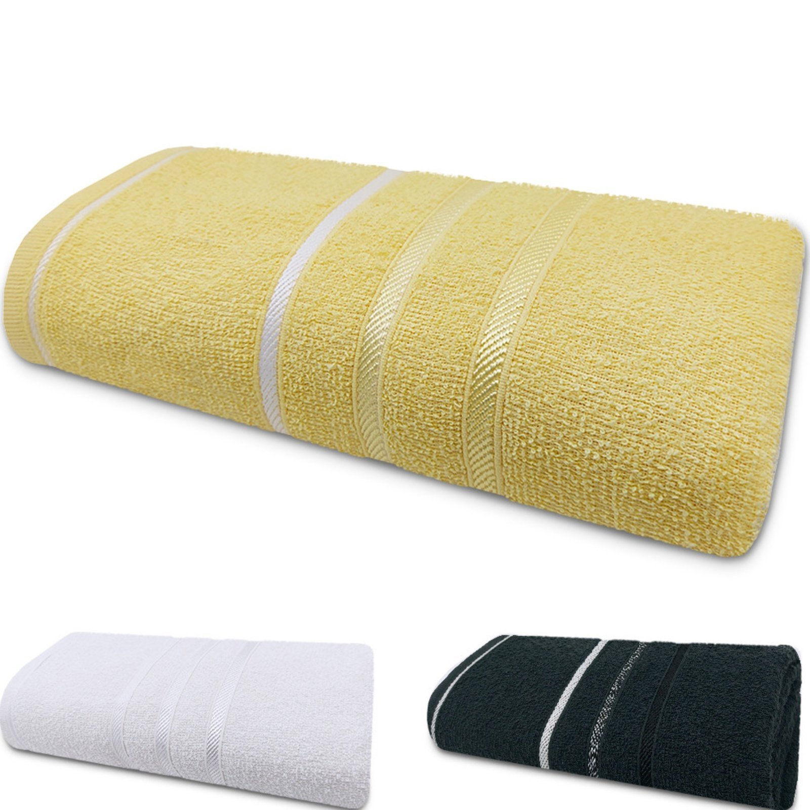 Vista 2 Toalha De Banho Marcotex Pop 100 Algodão - Emcompre preto Marcotex preto