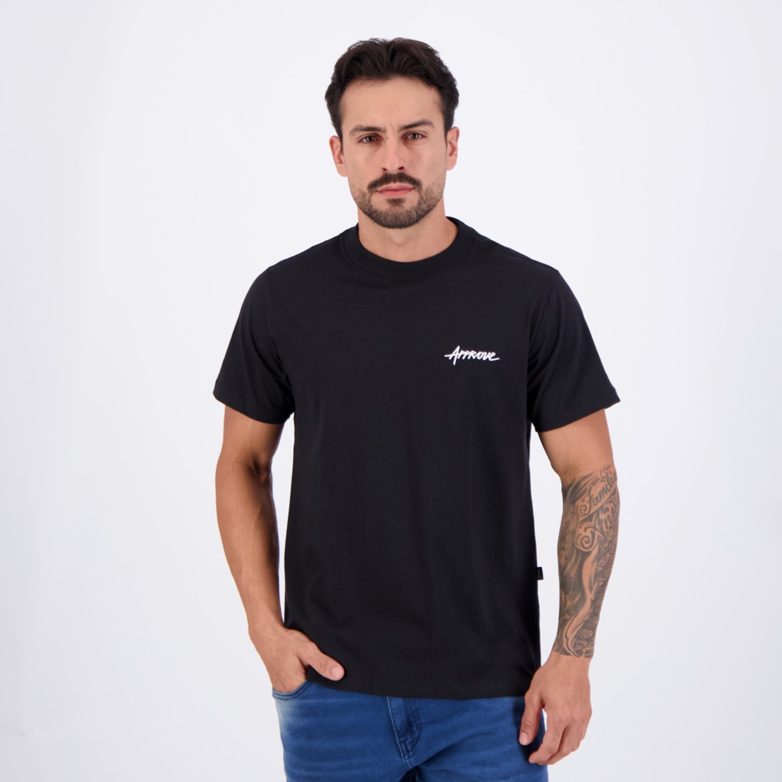 Camiseta Approve Core Basic Preta Camiseta Approve Core Basic Preta