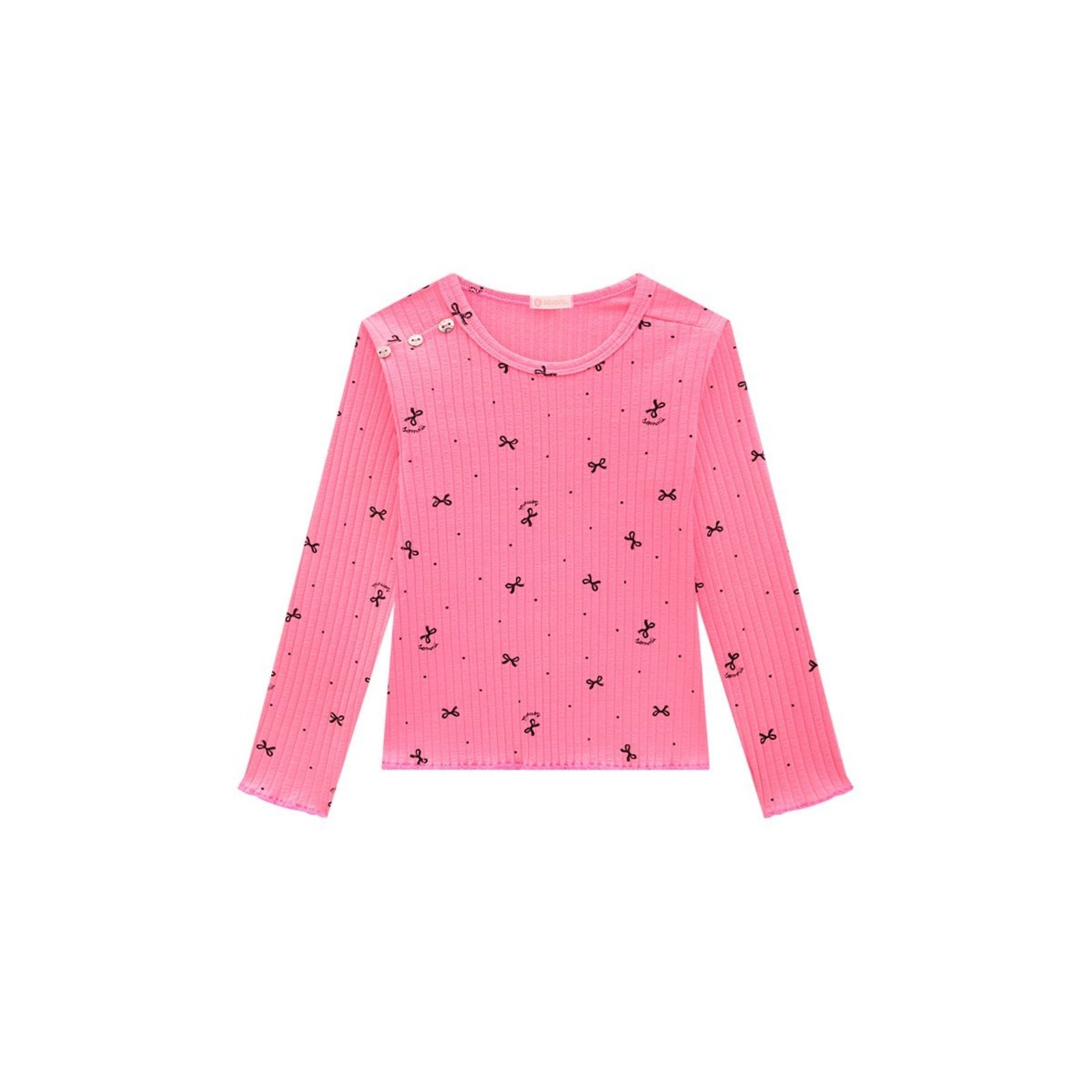Infantil - Blusa Feminina em Ribana Soft