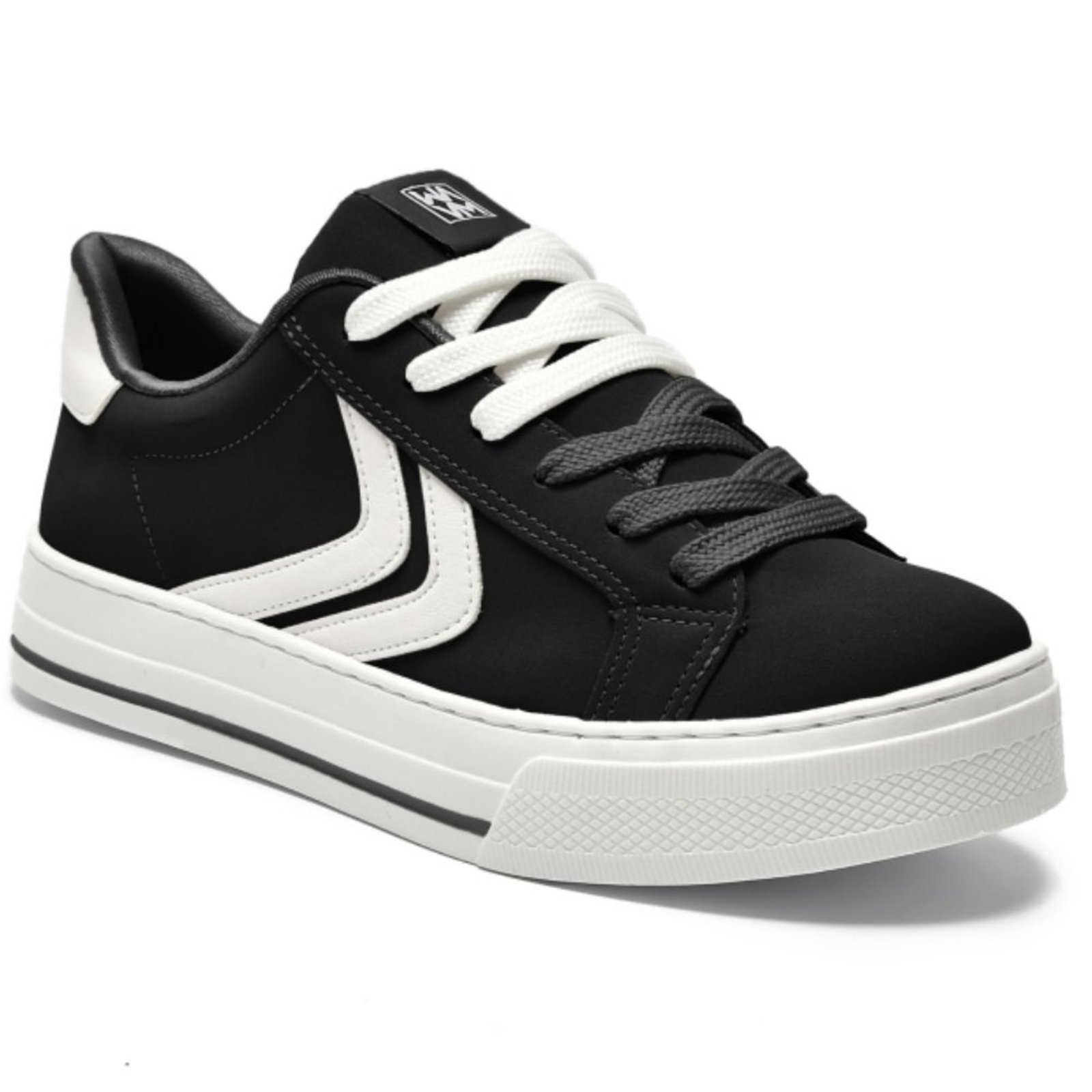 Tênis Casual Feminino Preto Branco Via Marte 027-025-02