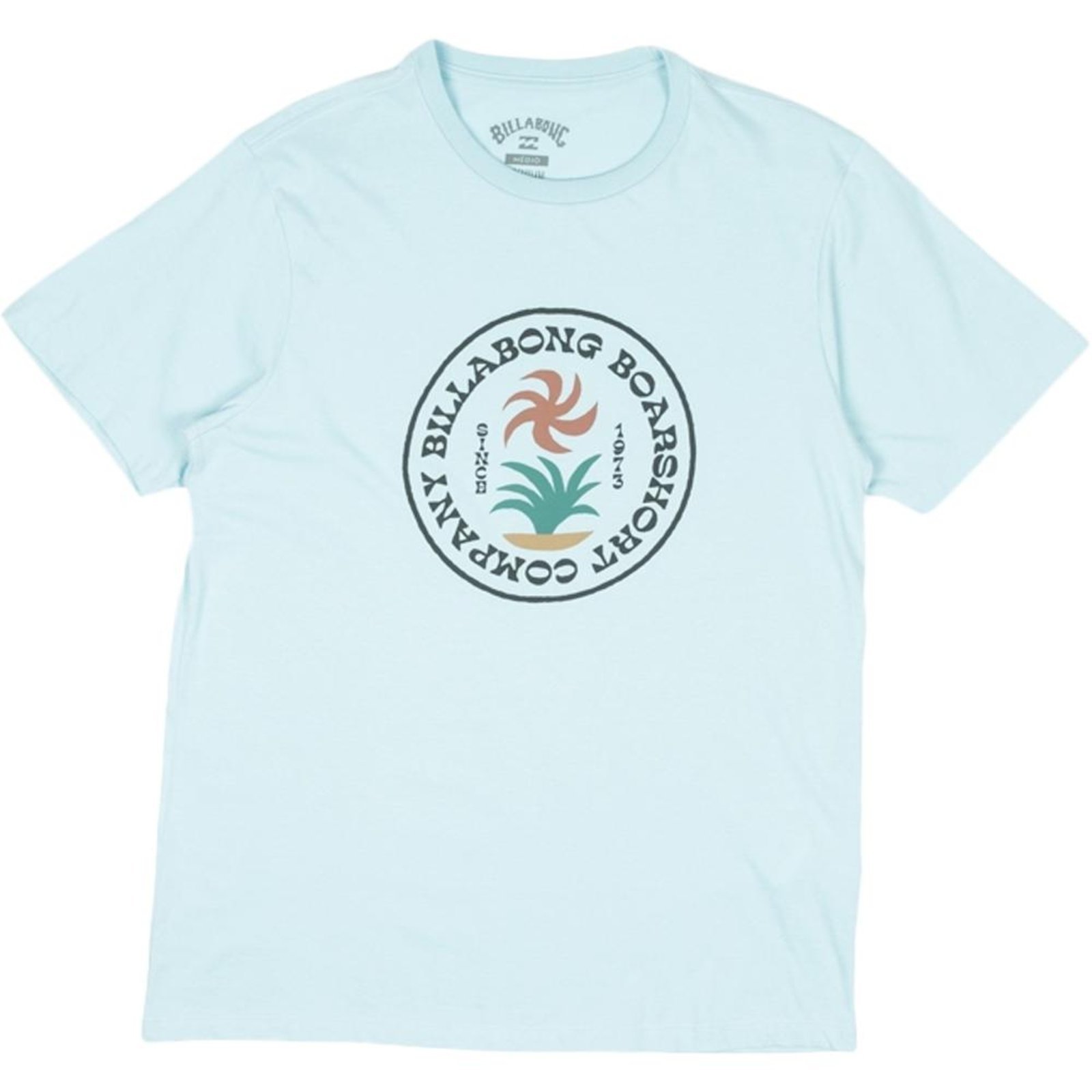Camiseta Billabong Throw Back WT23 Masculina Azul Claro