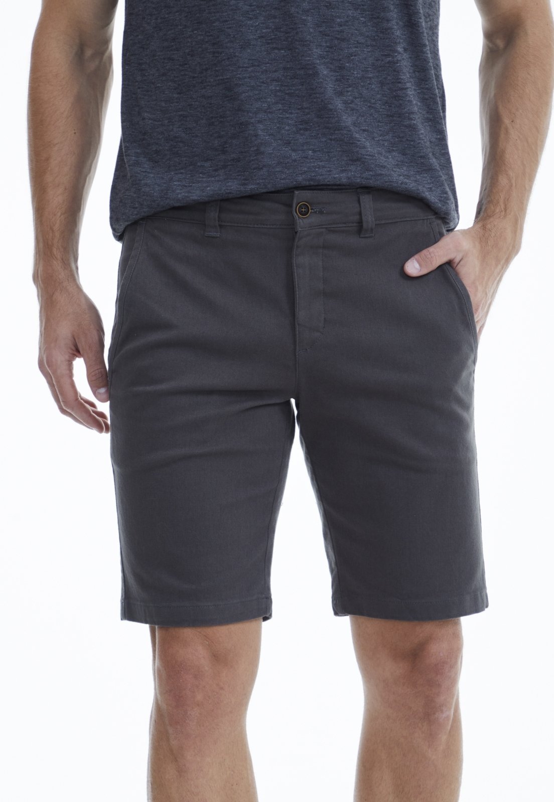 Bermuda Sarja Traymon Chino Slim Grafite