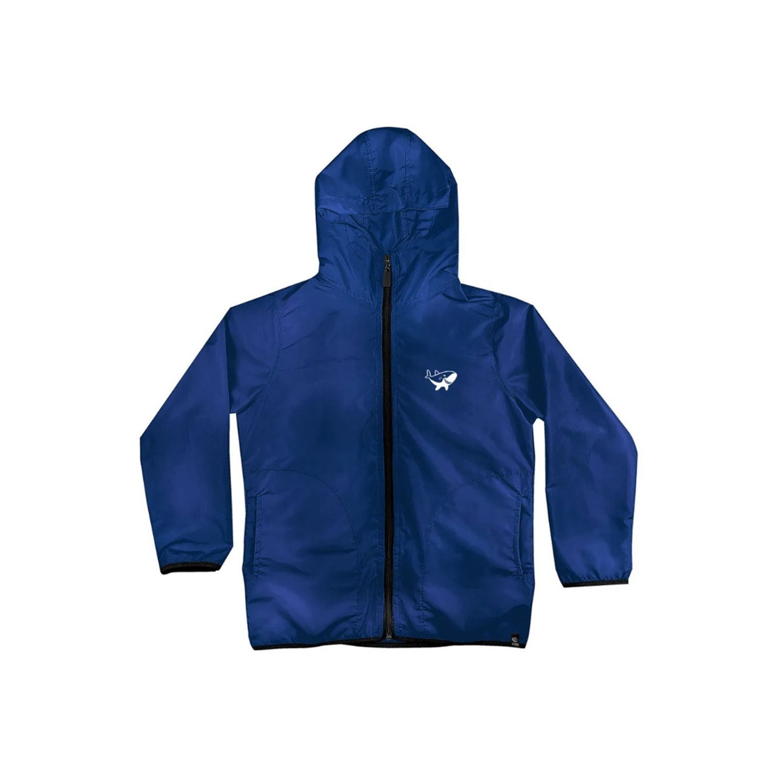 Infantil - Jaqueta Corta Vento Masculino Azul WSS Brasil Shark