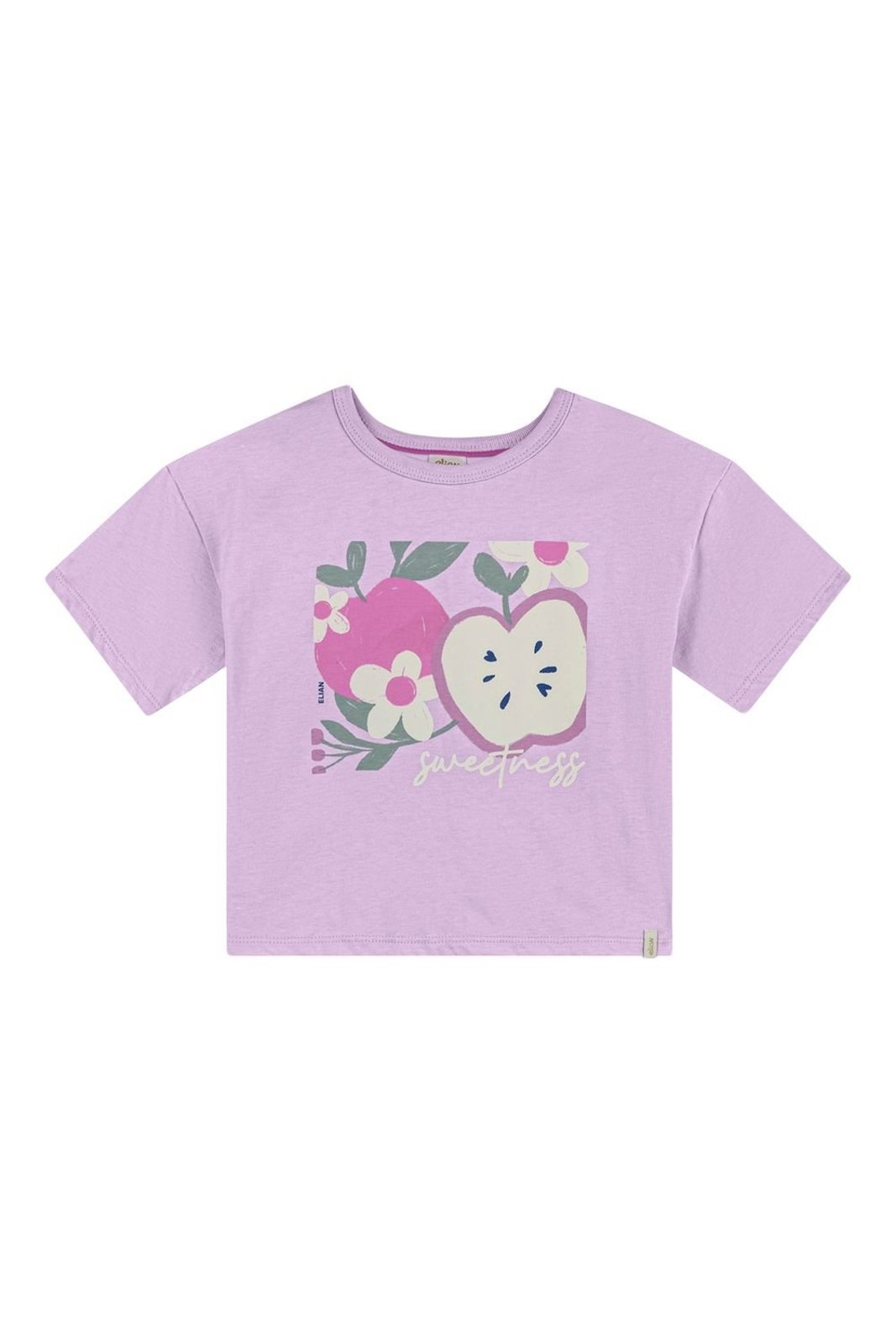 Infantil - Blusa Menina Meia Malha Penteada Elian Lilás