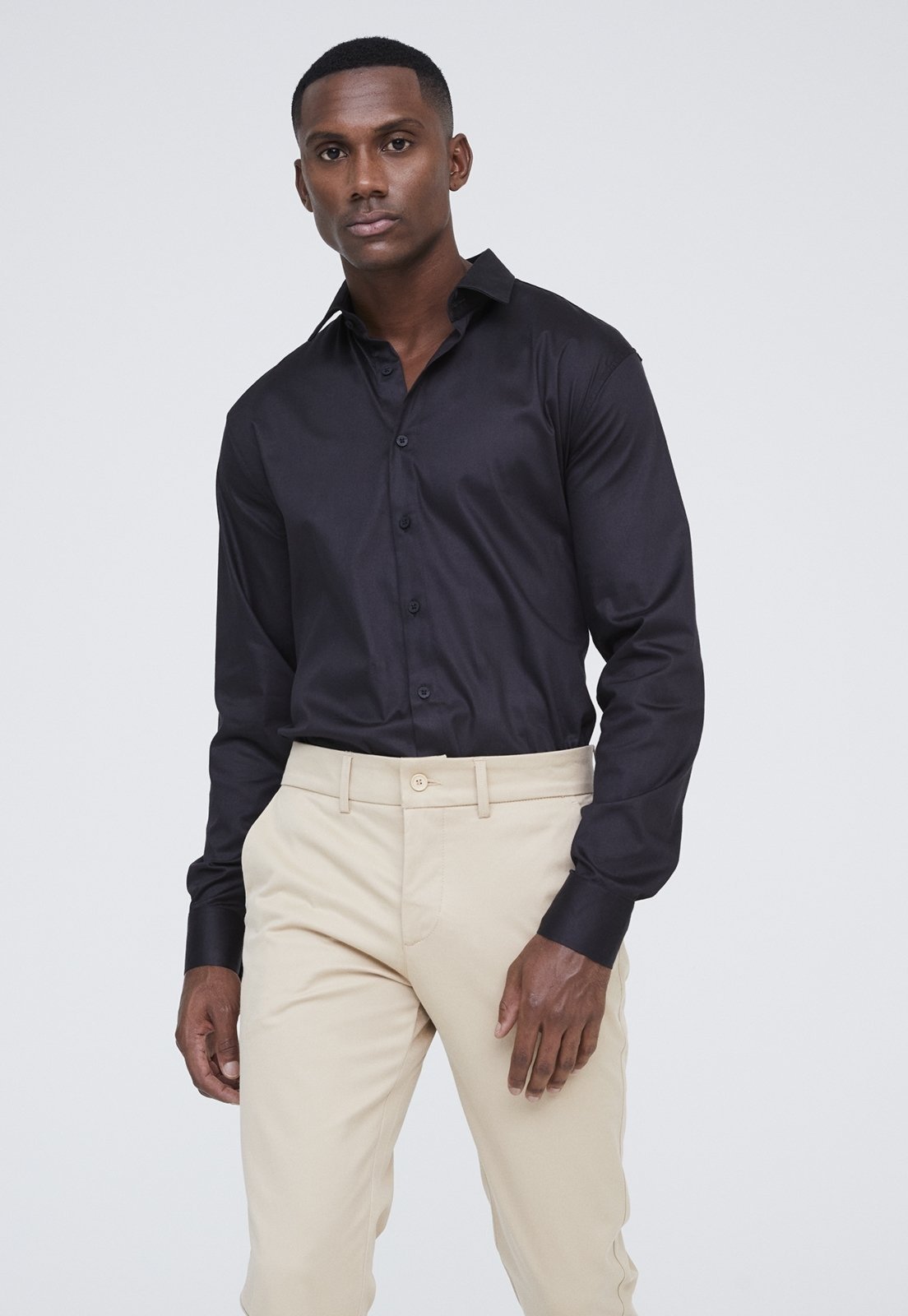 Camisa Traymon Regular Algodão Egípcio Preto