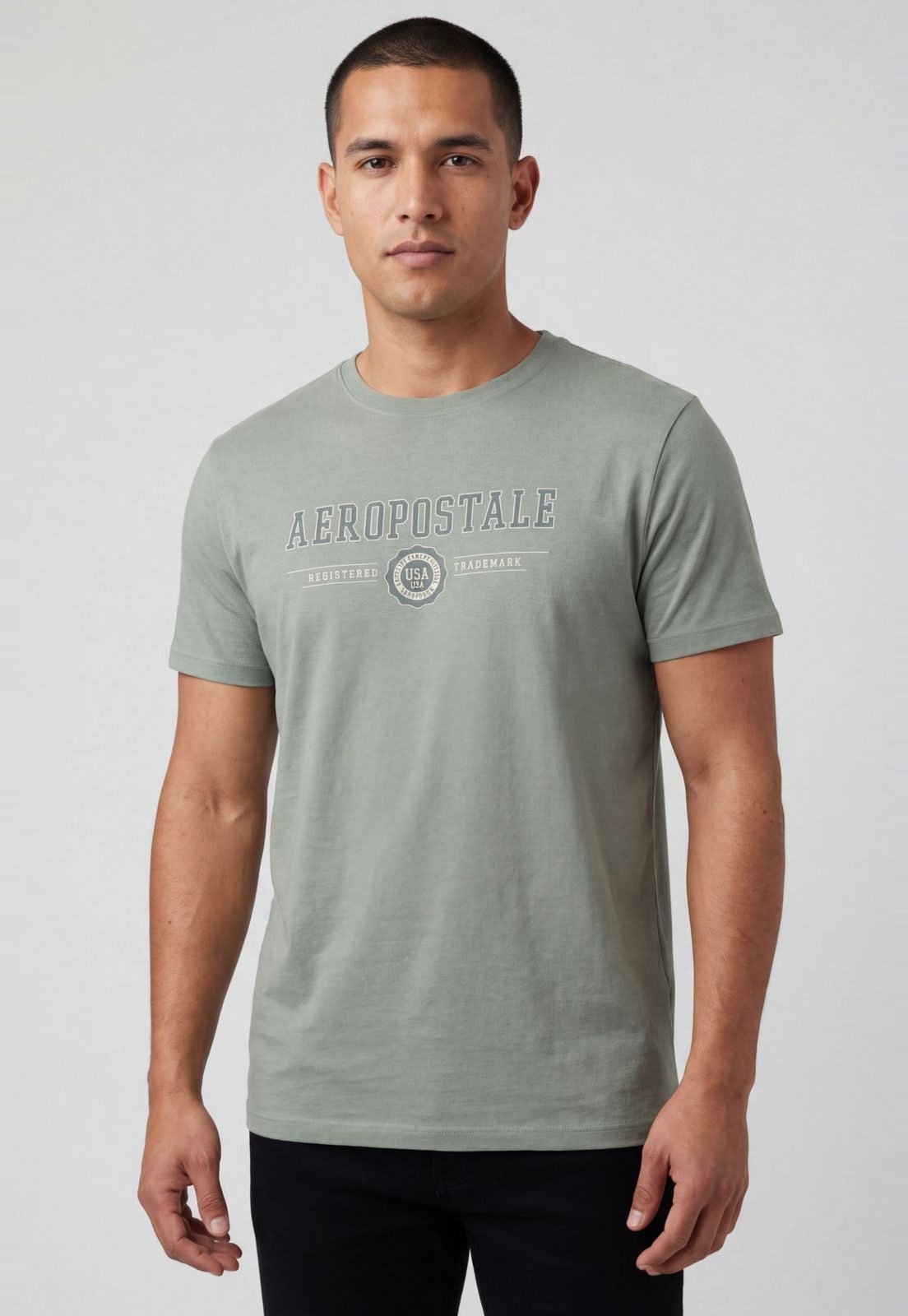 Camiseta Masculina Aeropostale Estampa Silkada Verde