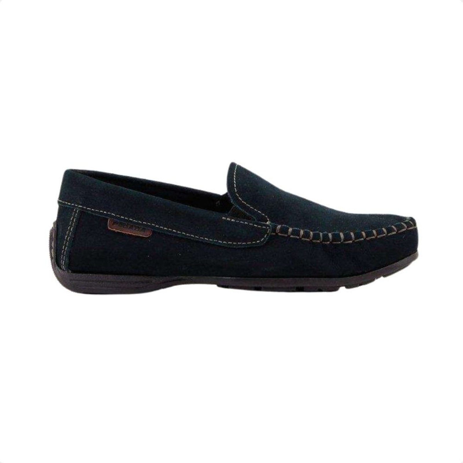 Mocassim Masculino Em Couro Pegada Marinho