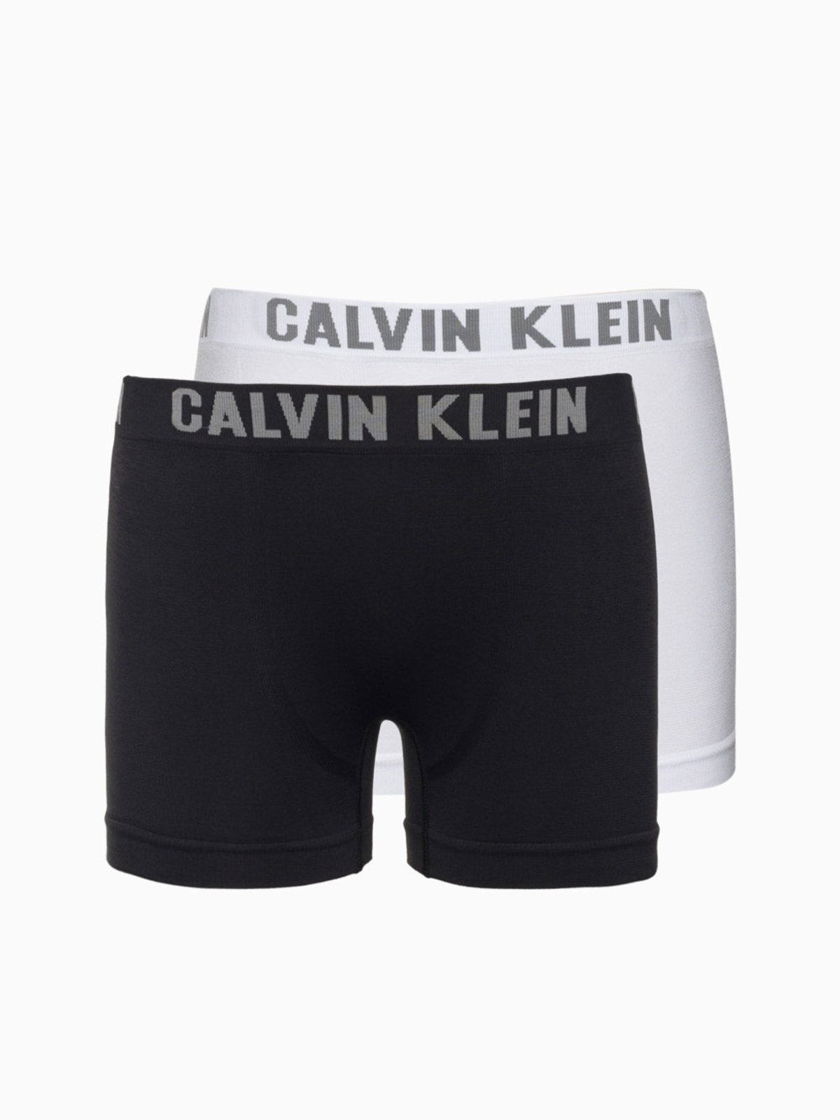 Vista 2 Kit 2 Cuecas Menino Trunk Sem Costura Calvin Klein Underwear Calvin Klein Jeans branco Calvin Klein Jeans branco