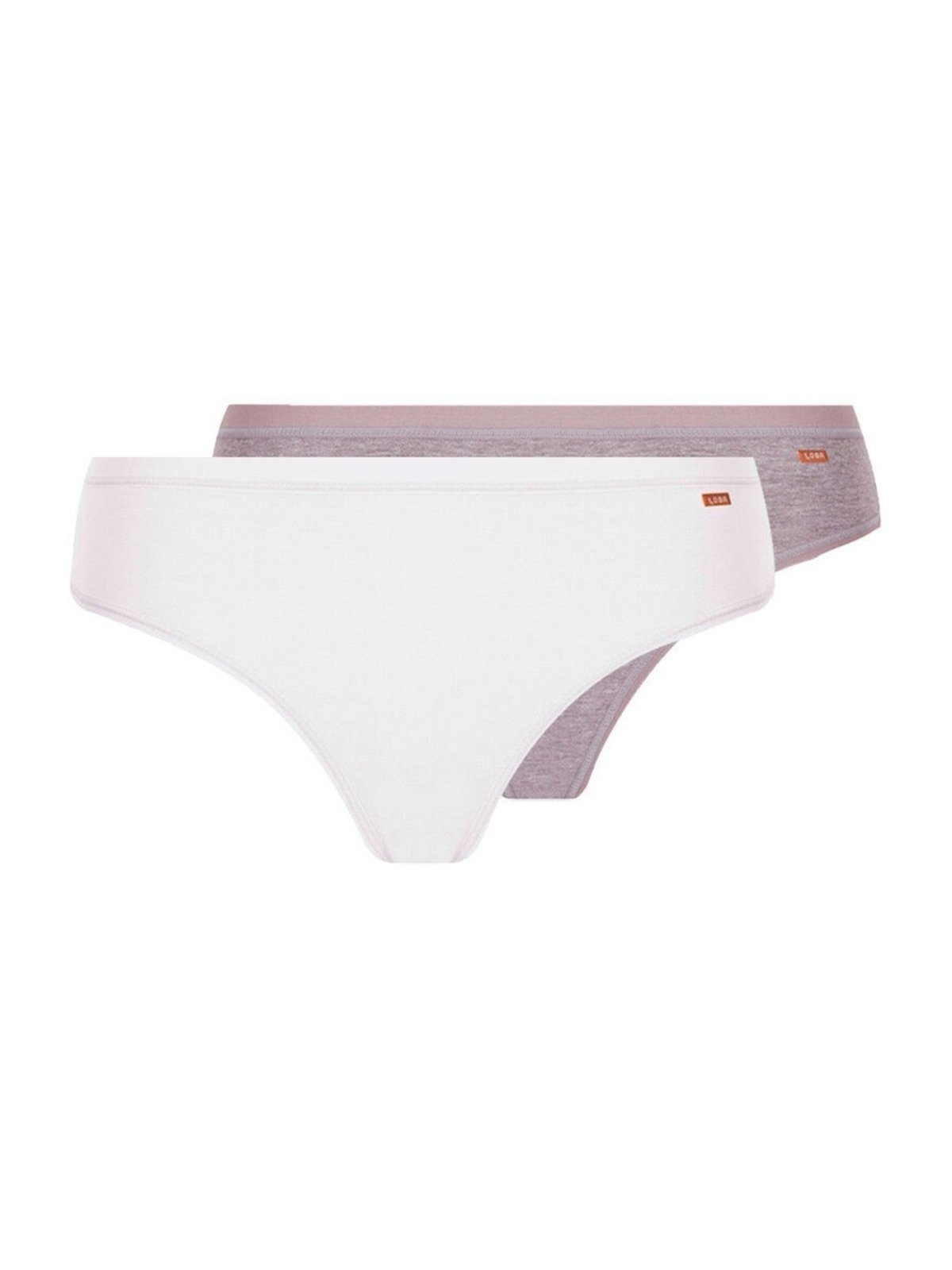 Vista 2 Kit com 2 Calcinhas Biquíni Loba 4 Lupo bege Lupo bege